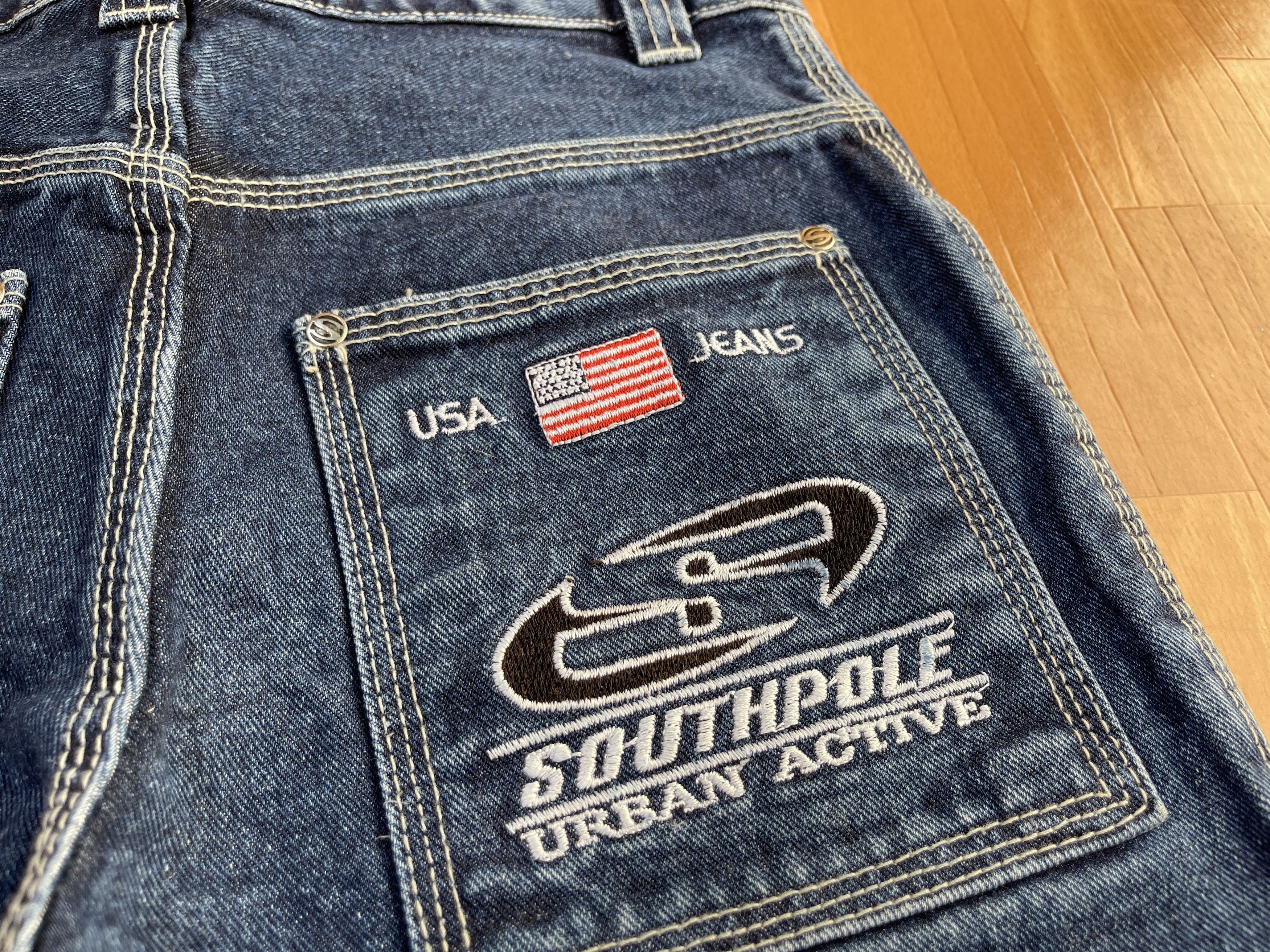 Southpole Southpole jeans, baggy vintage South Pole 90s hip hop Y2K 28 Size US 28 / EU 44 - 6 Thumbnail