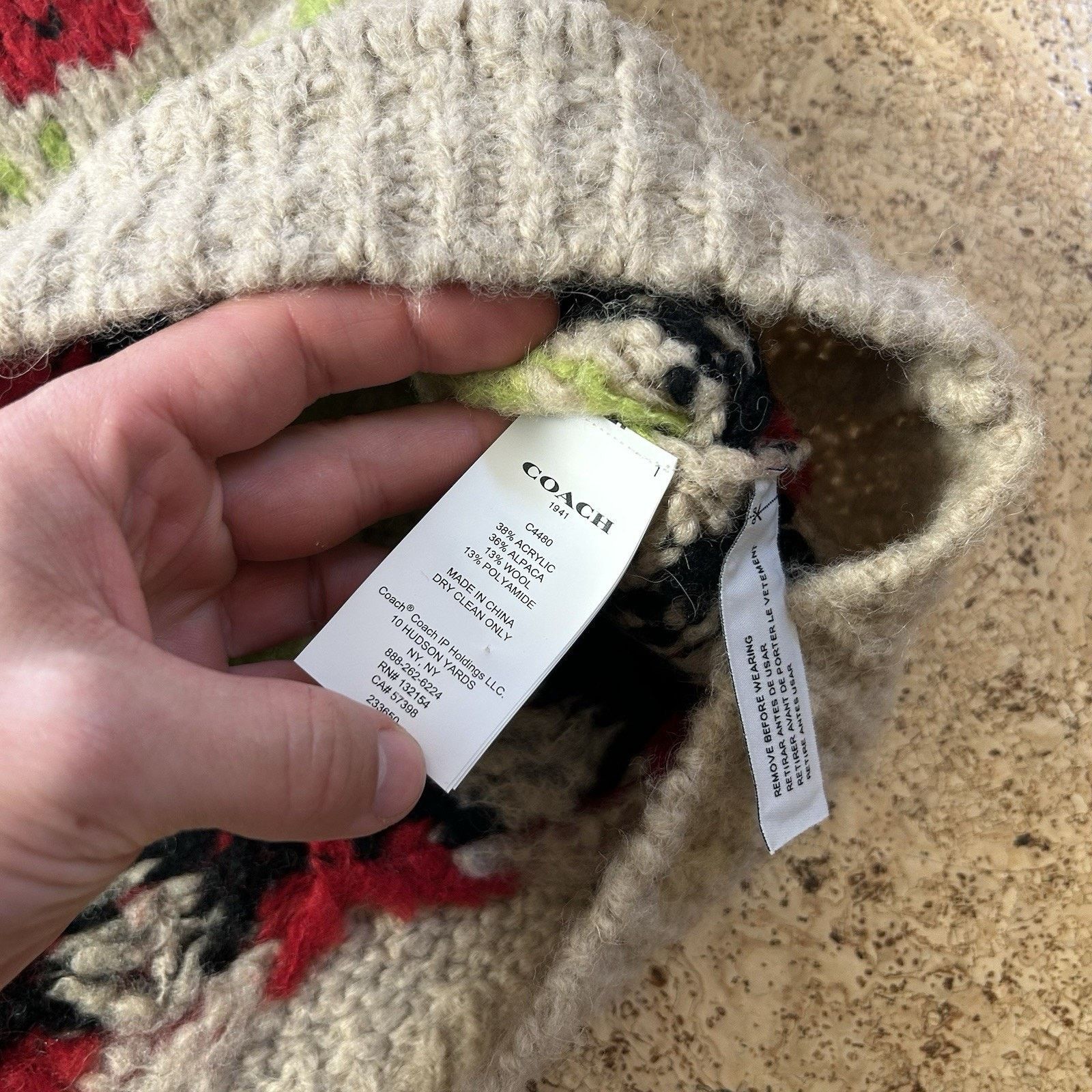 Coach Coach Ladybug Knit Fuzzy Alpaca Wool Sweater Vest Medium Size M / US 6-8 / IT 42-44 - 3 Thumbnail