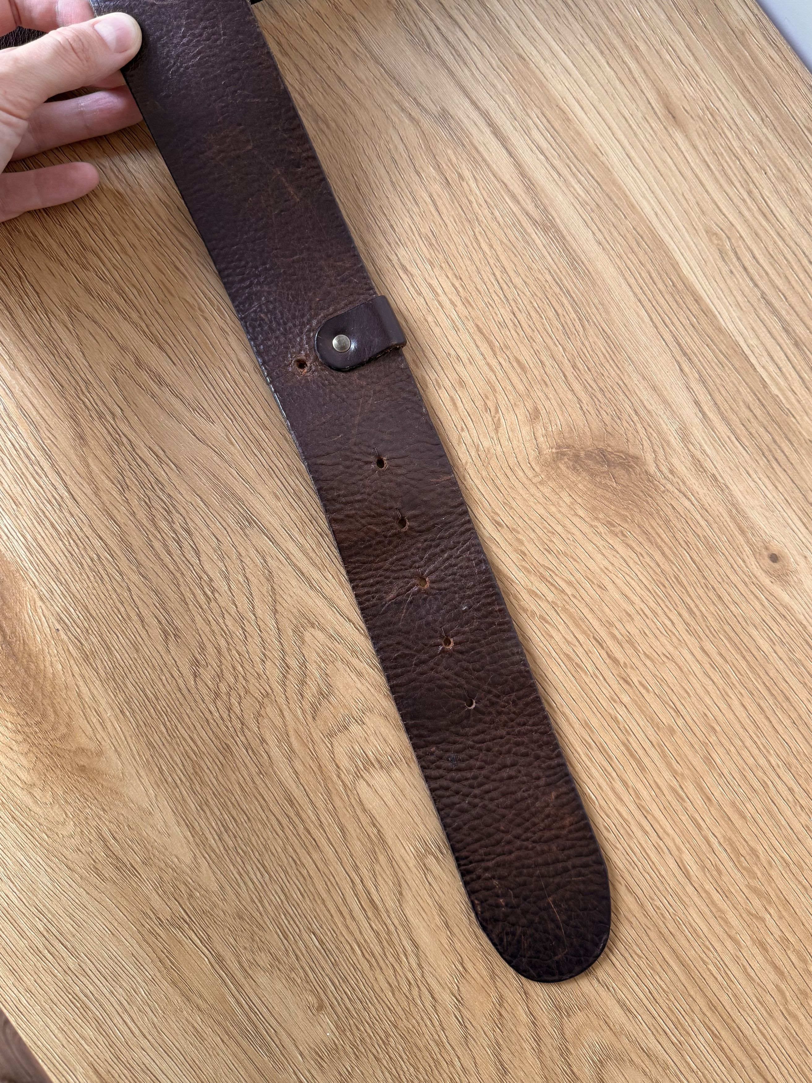 Diesel Vintage Diesel Leather Wide Belt WIth Massive Buckle 95/38 Size ONE SIZE - 7 Thumbnail