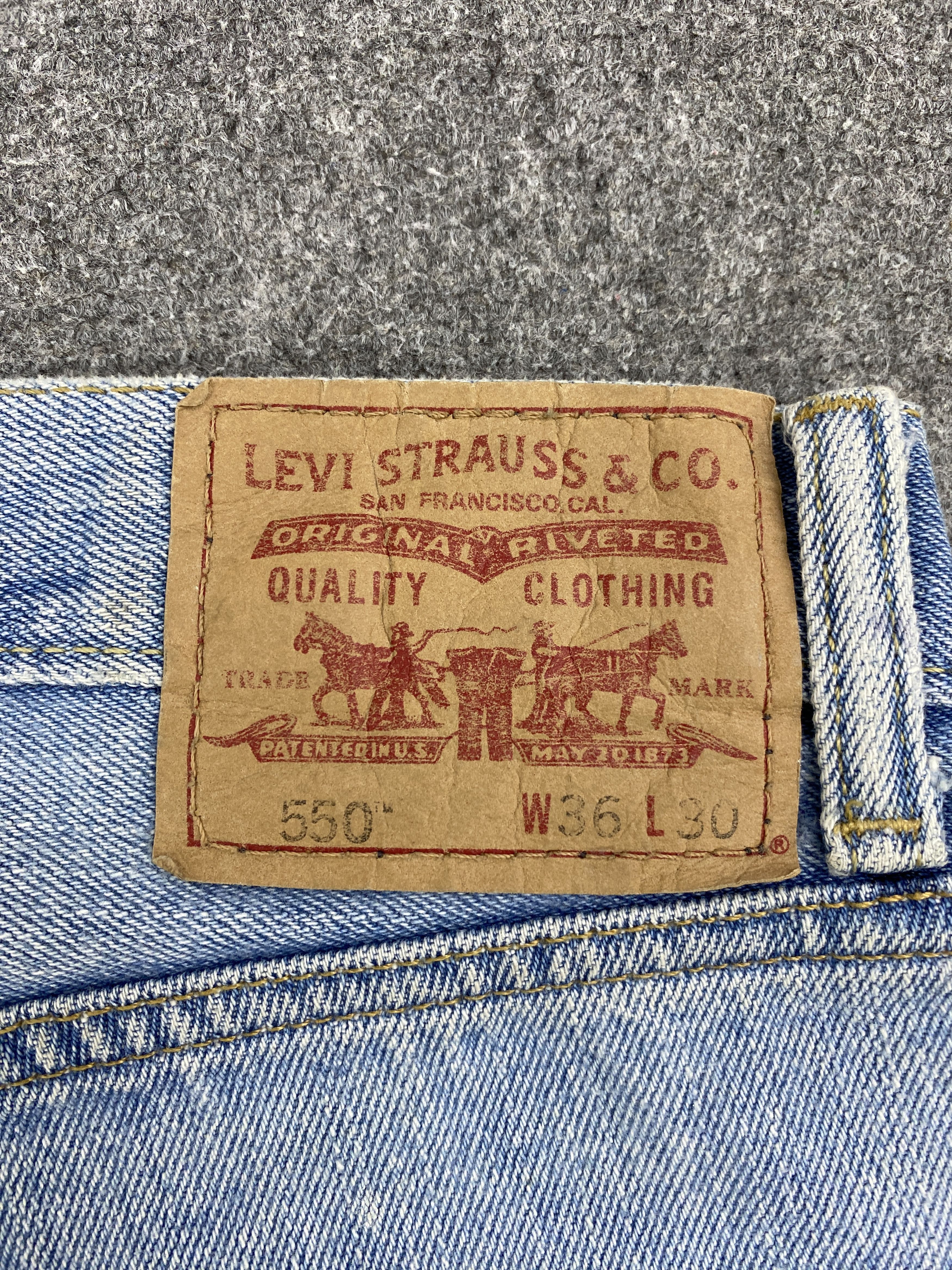 Levi's × Vintage Vintage Levis 550 Light Blue Jeans Size US 36 / EU 52 - 5 Thumbnail