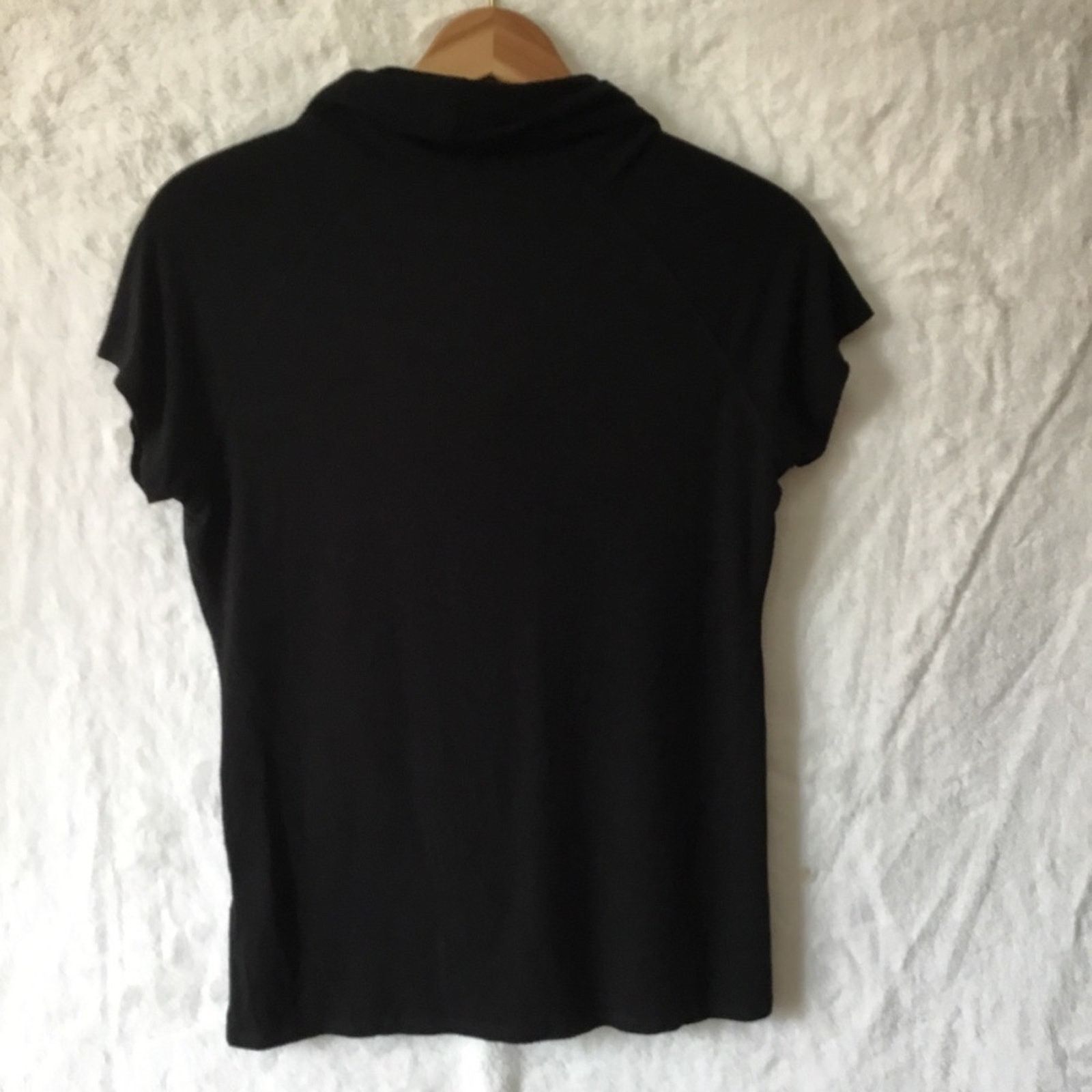 Other Tahari Black Short-Sleeve Cowl Neck Top Size S / US 4 / IT 40 - 9 Thumbnail