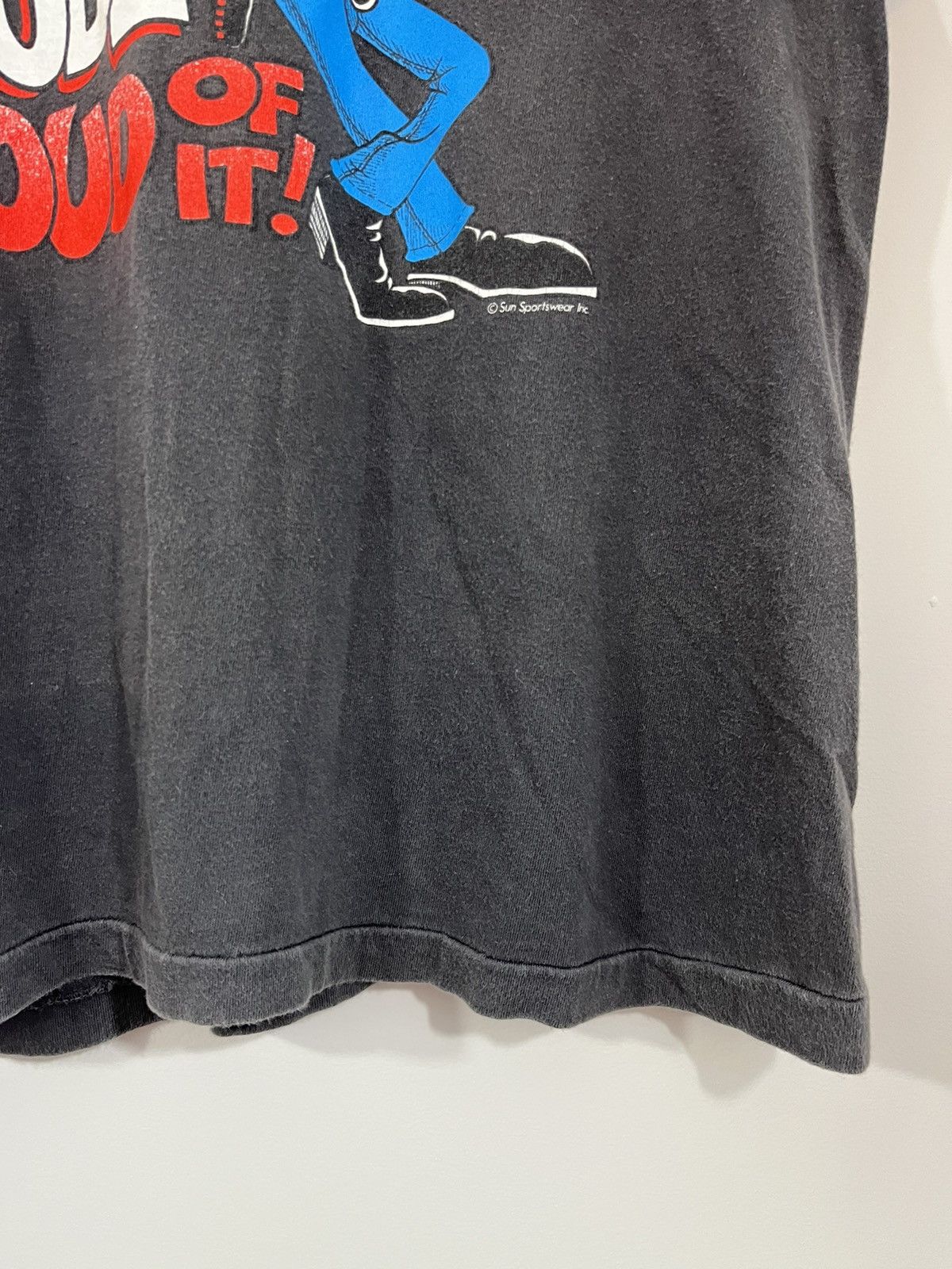 Vintage Single Stitch Faded Cowboy Western Cartoon Tee Size US M / EU 48-50 / 2 - 7 Thumbnail
