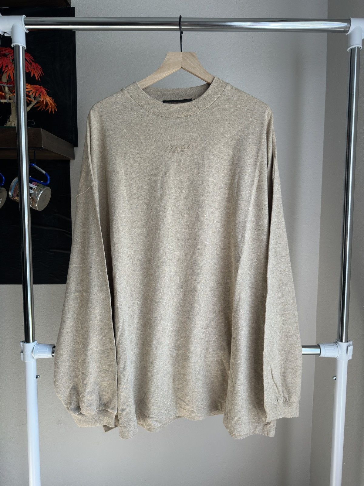 Essentials Essentials Fear of God Long Sleeve Shirt Gold Heather Beige Size US L / EU 52-54 / 3 - 1 Thumbnail