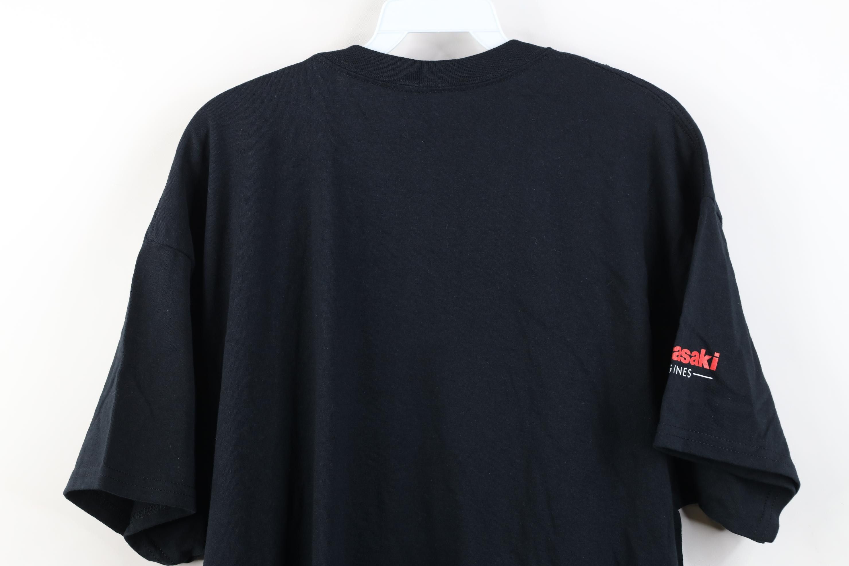 Vintage Y2K Kawasaki Engines Racing Short Sleeve T-Shirt Cotton Size US XL / EU 56 / 4 - 11 Thumbnail