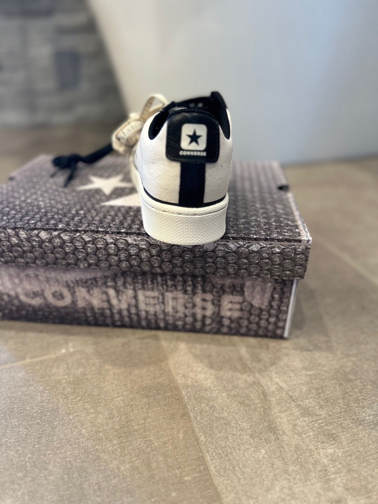 Converse Converse X Joshua Vides Pro Leather White Black Canvas Low Size US 11 / EU 44 - 7 Thumbnail