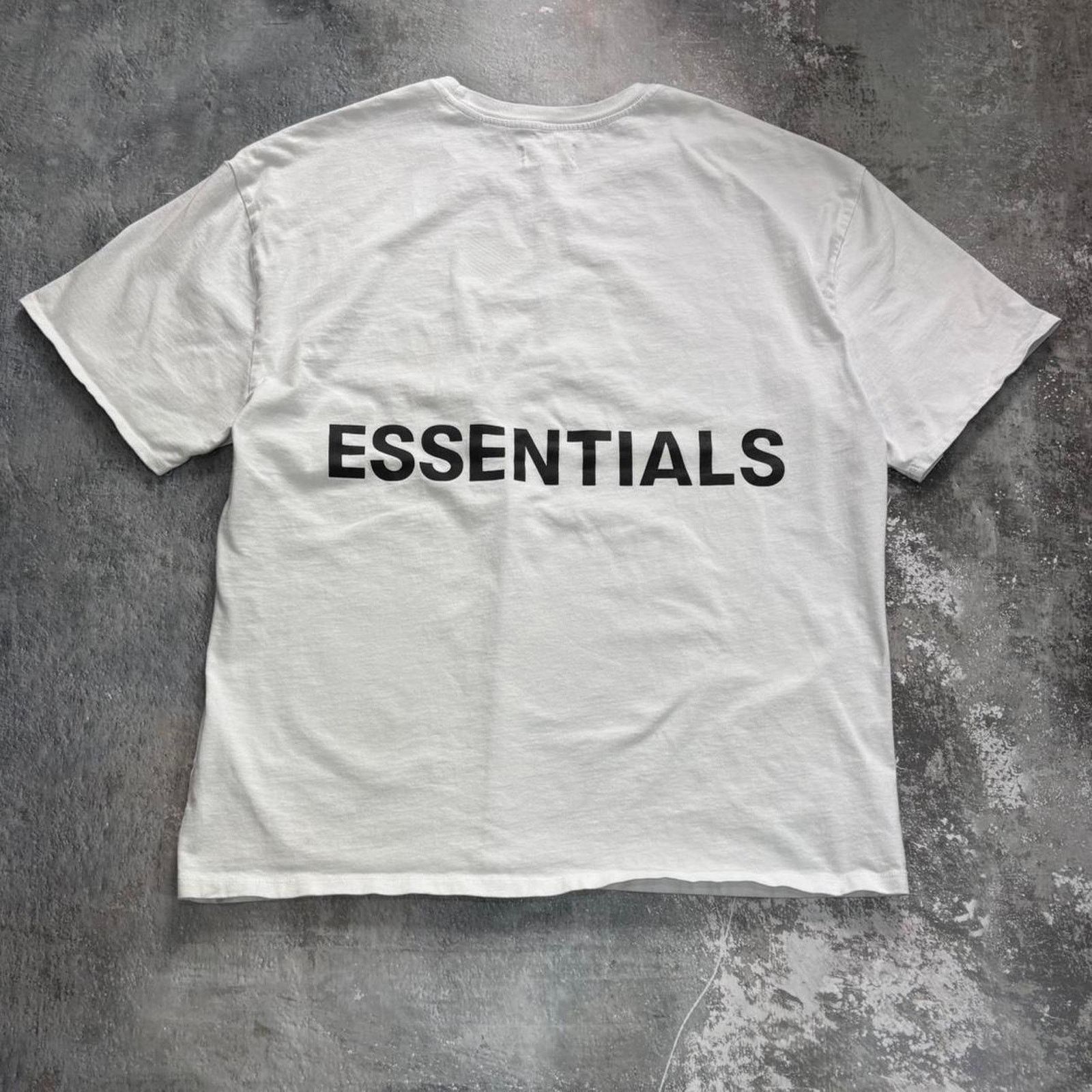 OG White & Black Fear of God Essentials Shirt. Size XXL