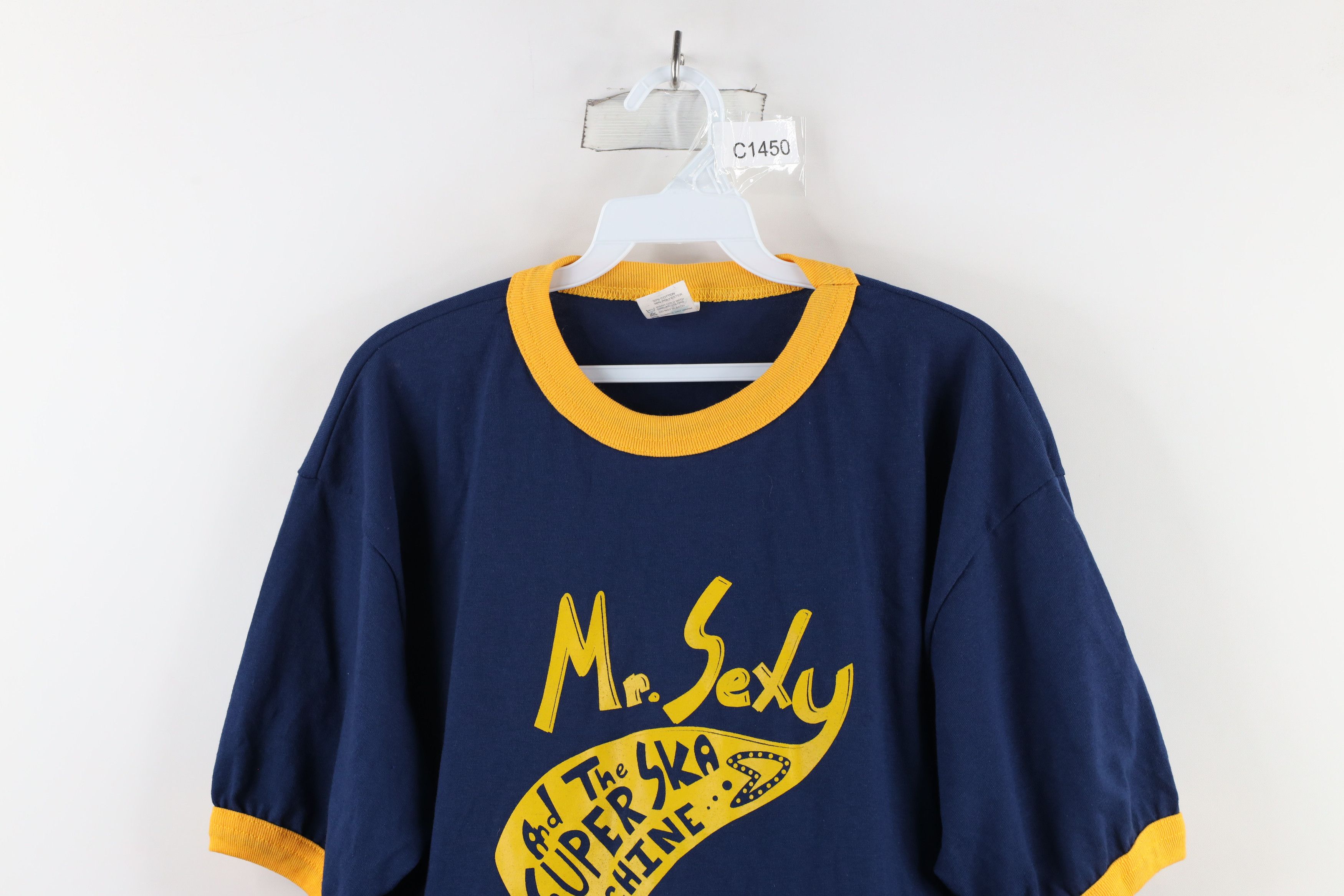 Vintage Y2K Out Mr Sexy and the Super Ska Machine Ringer T-Shirt Size US L / EU 52-54 / 3 - 2 Thumbnail