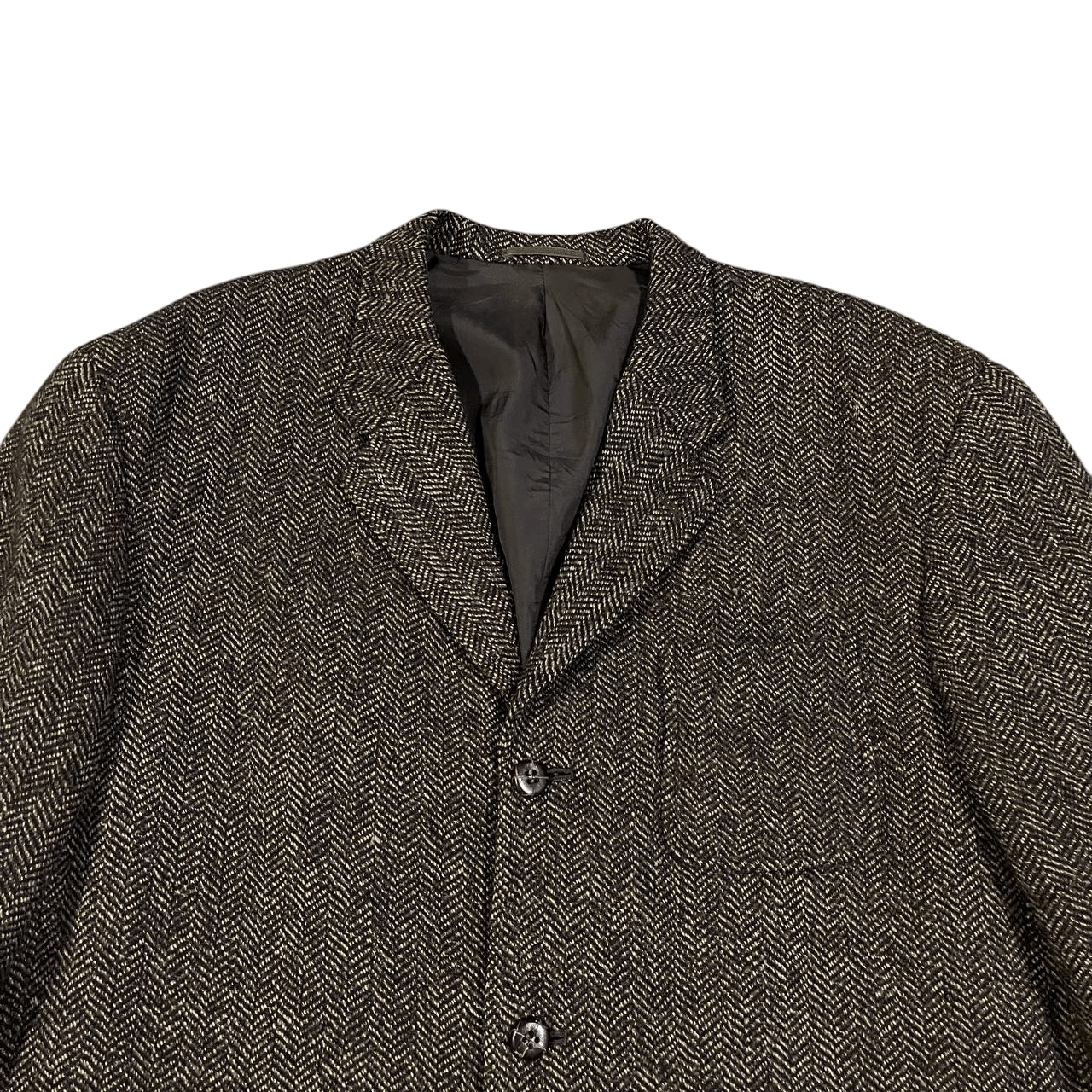 Comme des Garcons Homme AD1994 Comme des Garcons Homme Herringbone Wool Tweed Jacket Size US M / EU 48-50 / 2 - 2 Thumbnail