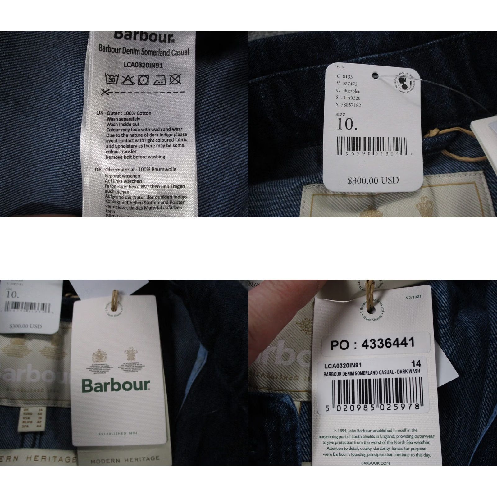 Barbour Barbour Jacket Womens 10 Blue Denim Trench Coat Belted NEW Shirt Jacket Womens 10 Blue Denim Barbour Trench Coat Belted Size 32" / US 10 / IT 46 - 8 Thumbnail