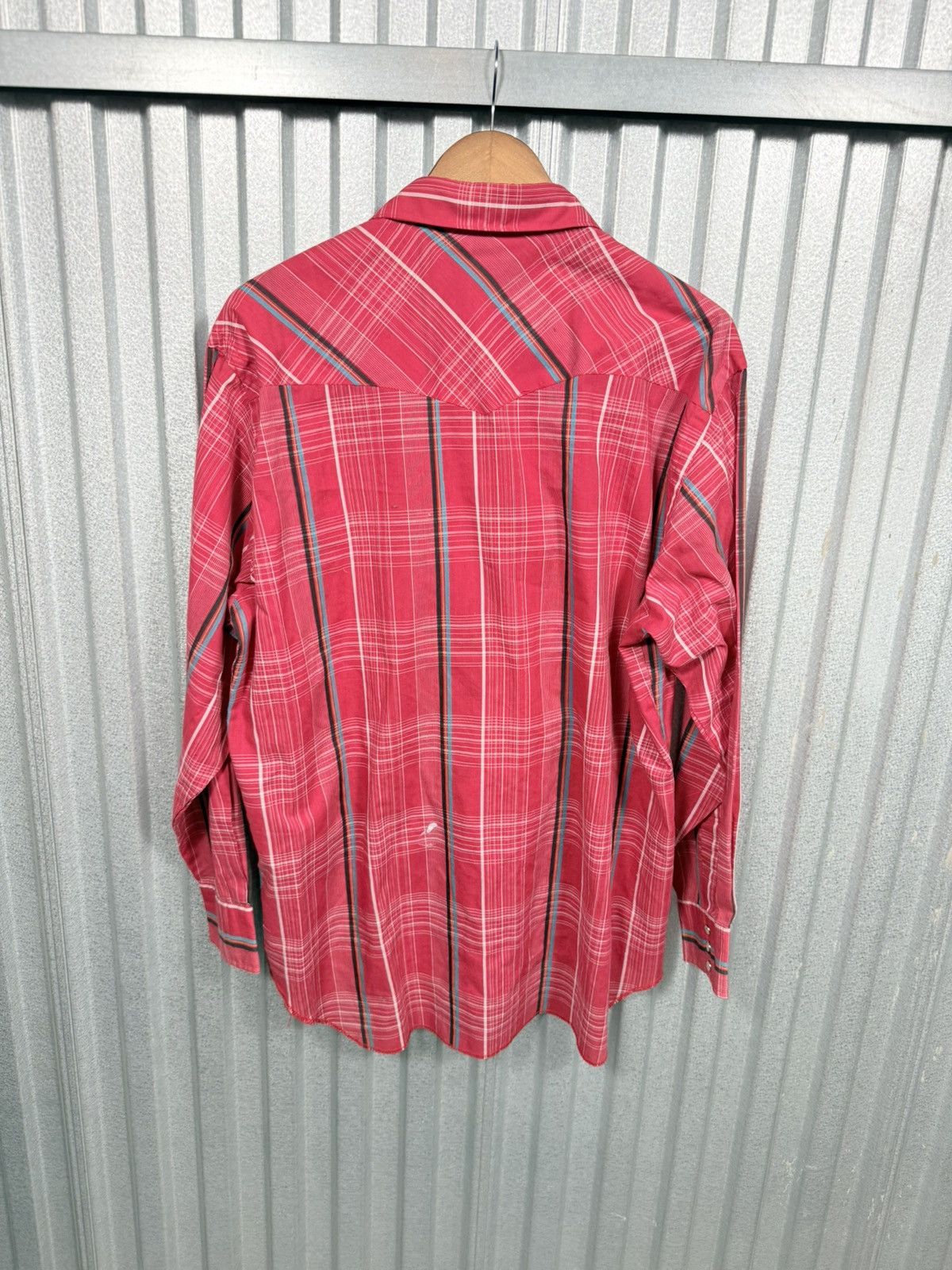Wrangler Vintage Cowboy Cut Wrangler Western Pearl Snap Button Up Size US XL / EU 56 / 4 - 7 Thumbnail