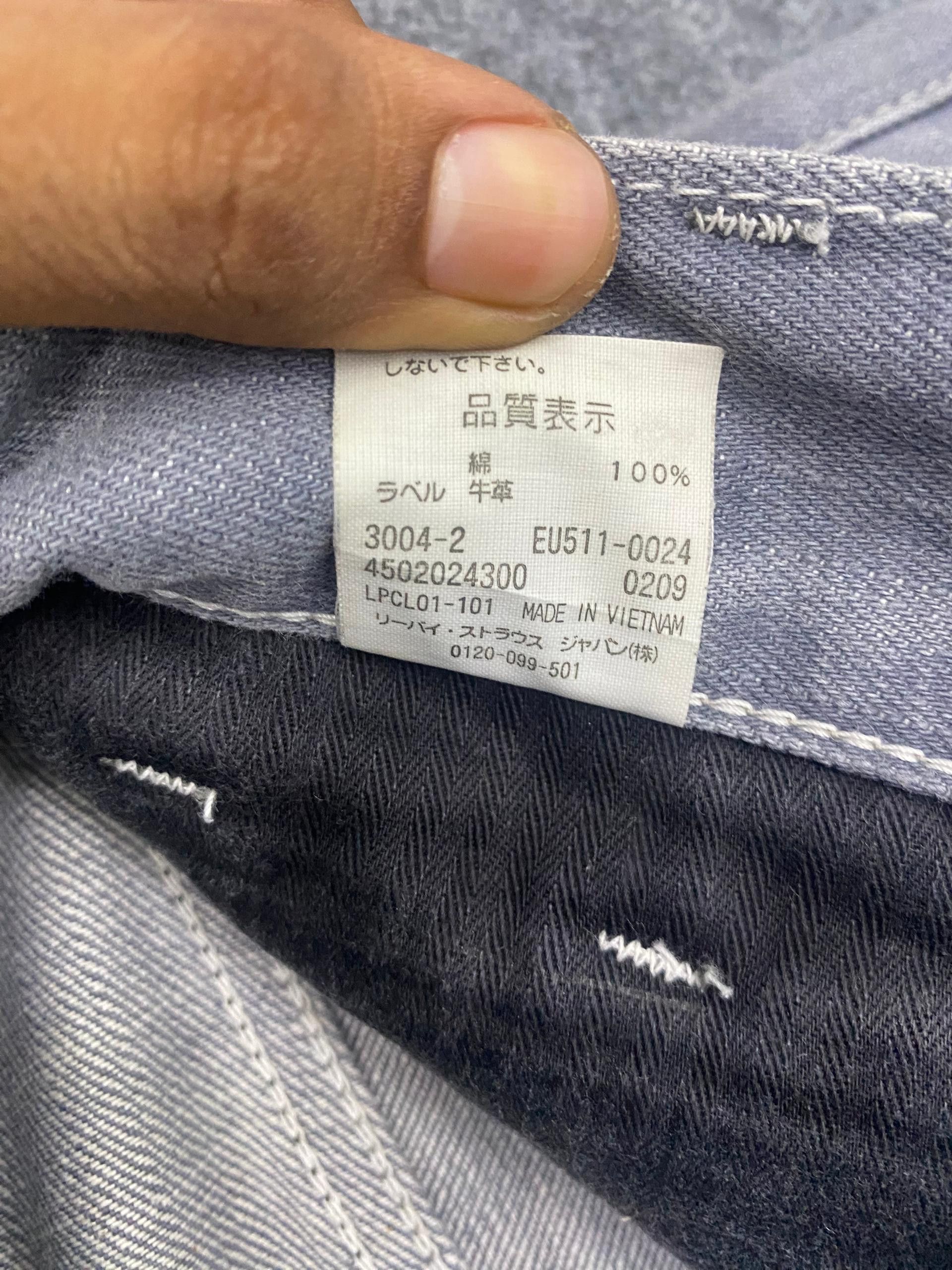 Levi's 💥Best Offer💥Vintage Levis 511 Slim Distressed Denim Size US 32 / EU 48 - 15 Thumbnail