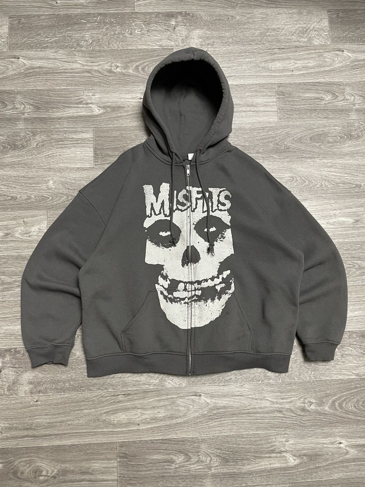 Misfits Misfits Big Logo Oversized Zip-Up Hoodie Y2K Rock Band Punk Size US L / EU 52-54 / 3 - 1 Thumbnail