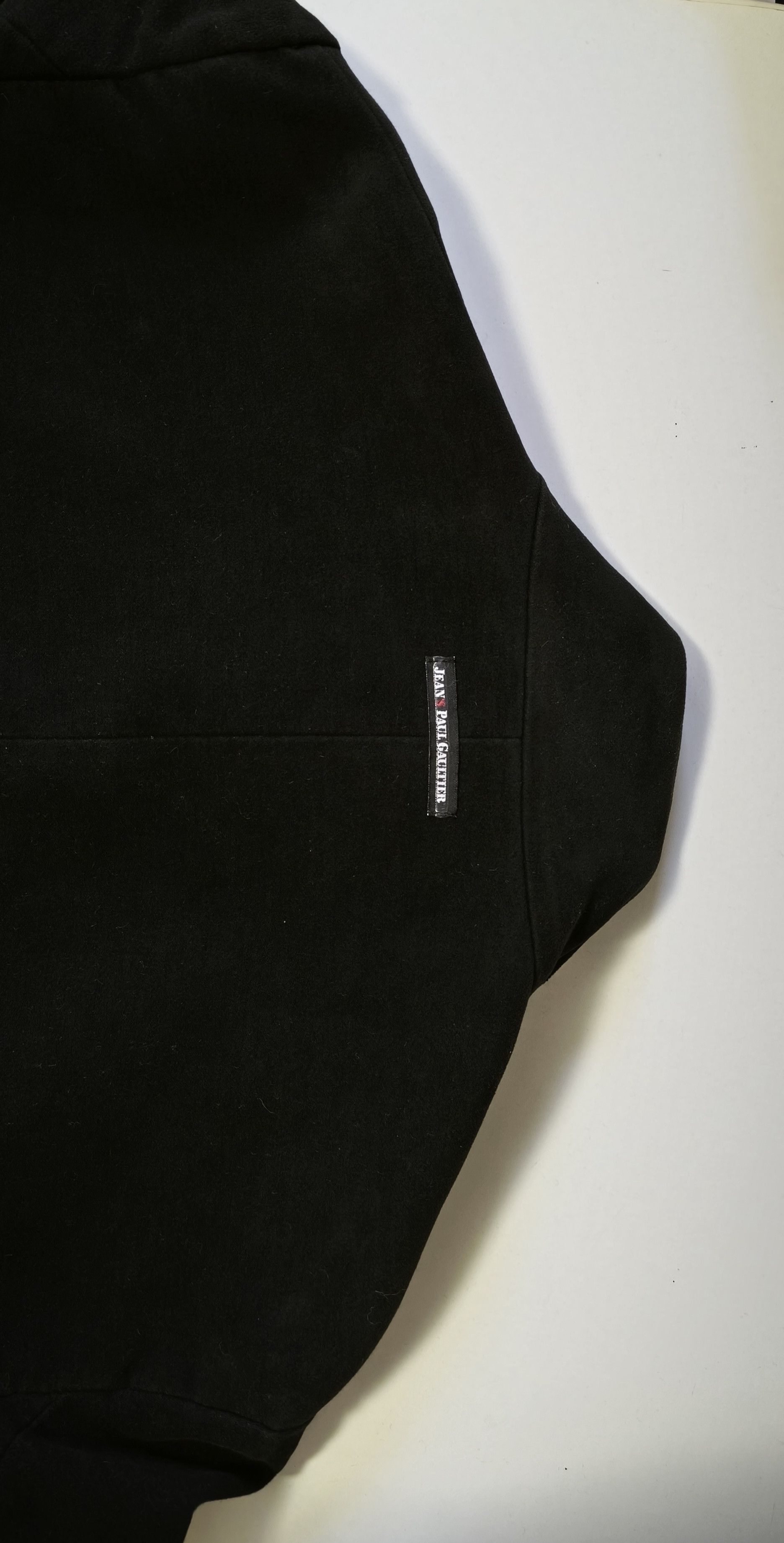 Jean Paul Gaultier Black velvet coat with black leather straps Size US L / EU 52-54 / 3 - 20 Thumbnail