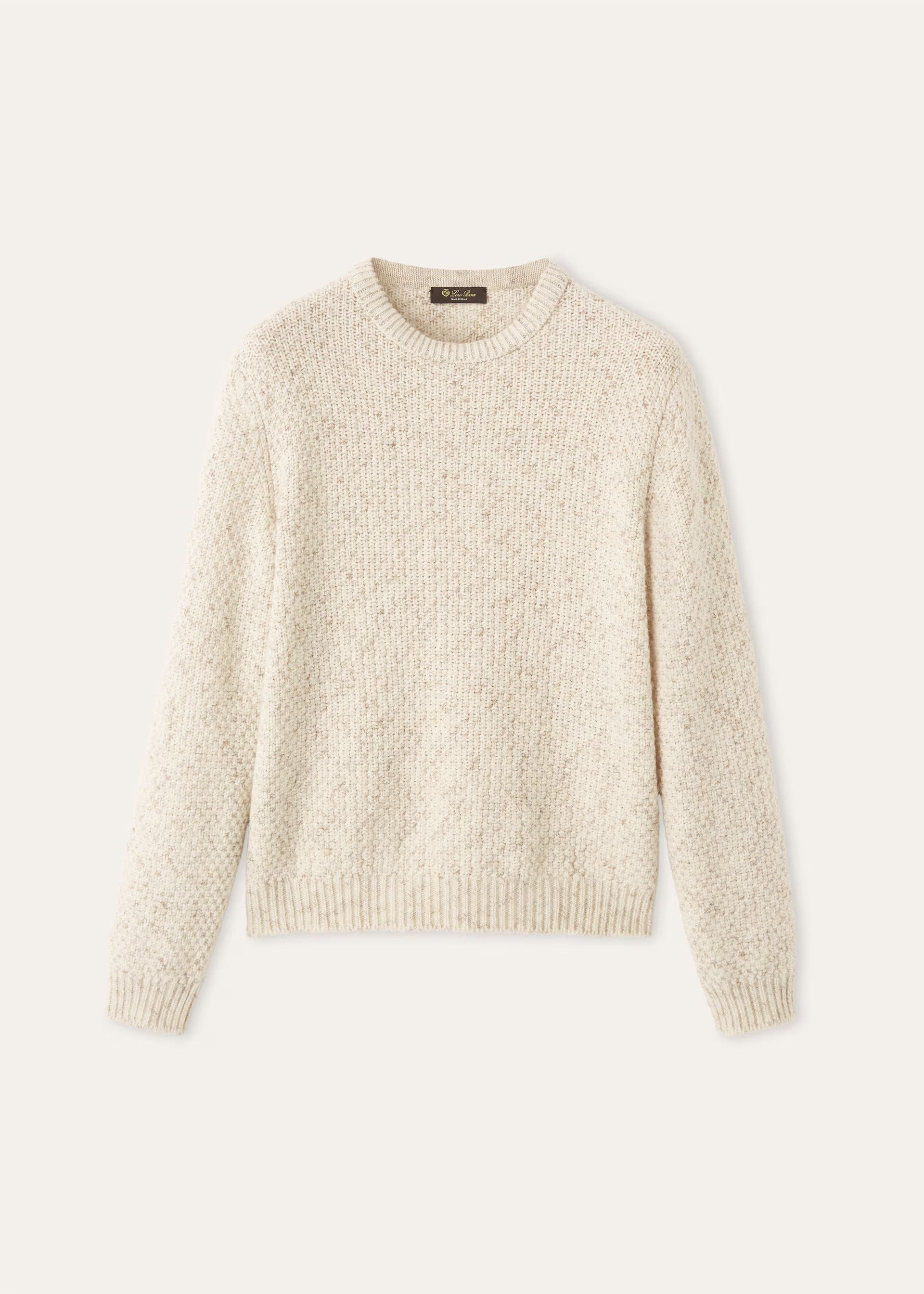 Loro Piana os11x0226 FAQ4586 Ash Crewneck Sweater in Gravel Extension Size US S / EU 44-46 / 1 - 1 Thumbnail