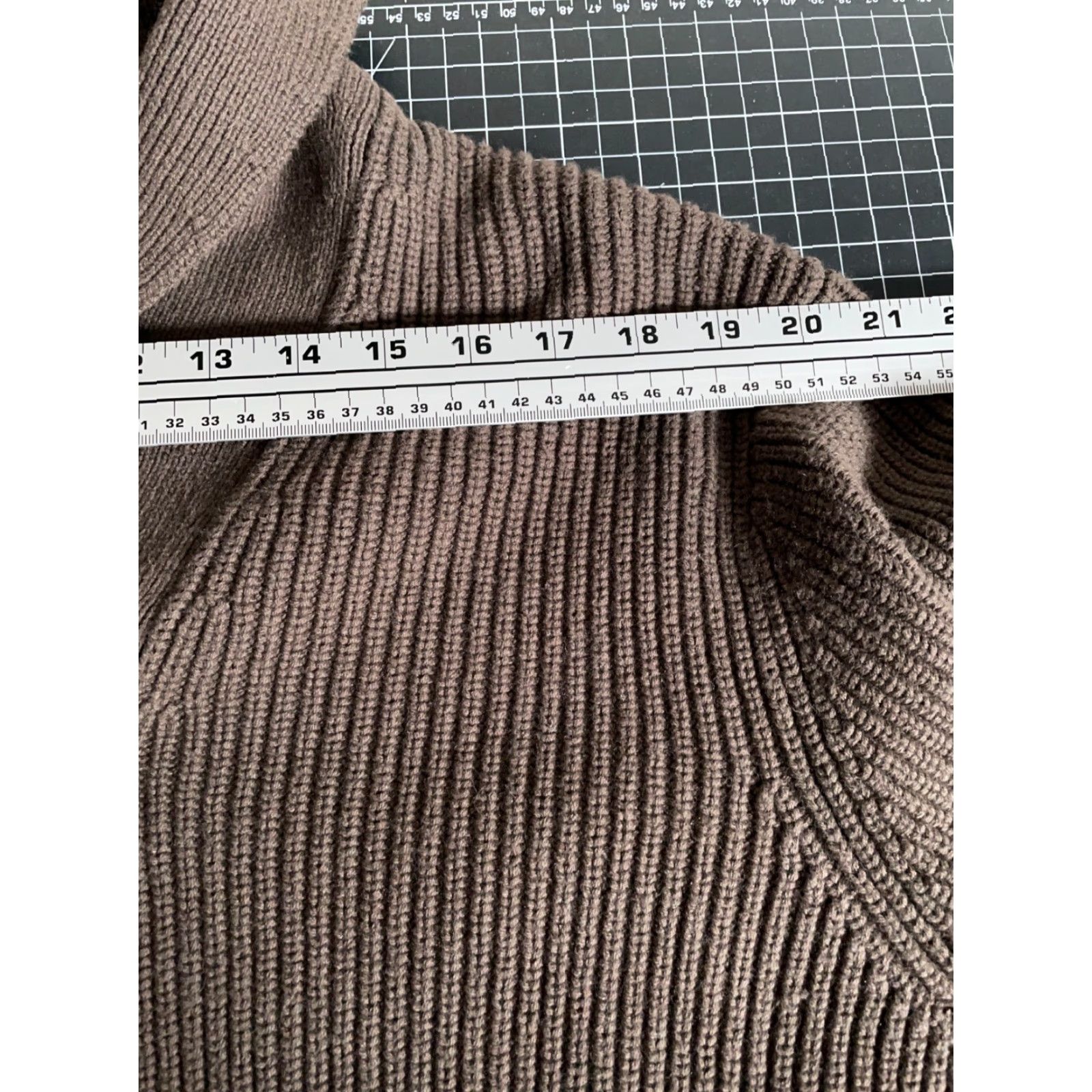 Vintage Duluth Brigadier Sweater Men's XL Tall Brown Cotton Wool Shawl Collar Heavy Knit Size US XL / EU 56 / 4 - 7 Thumbnail