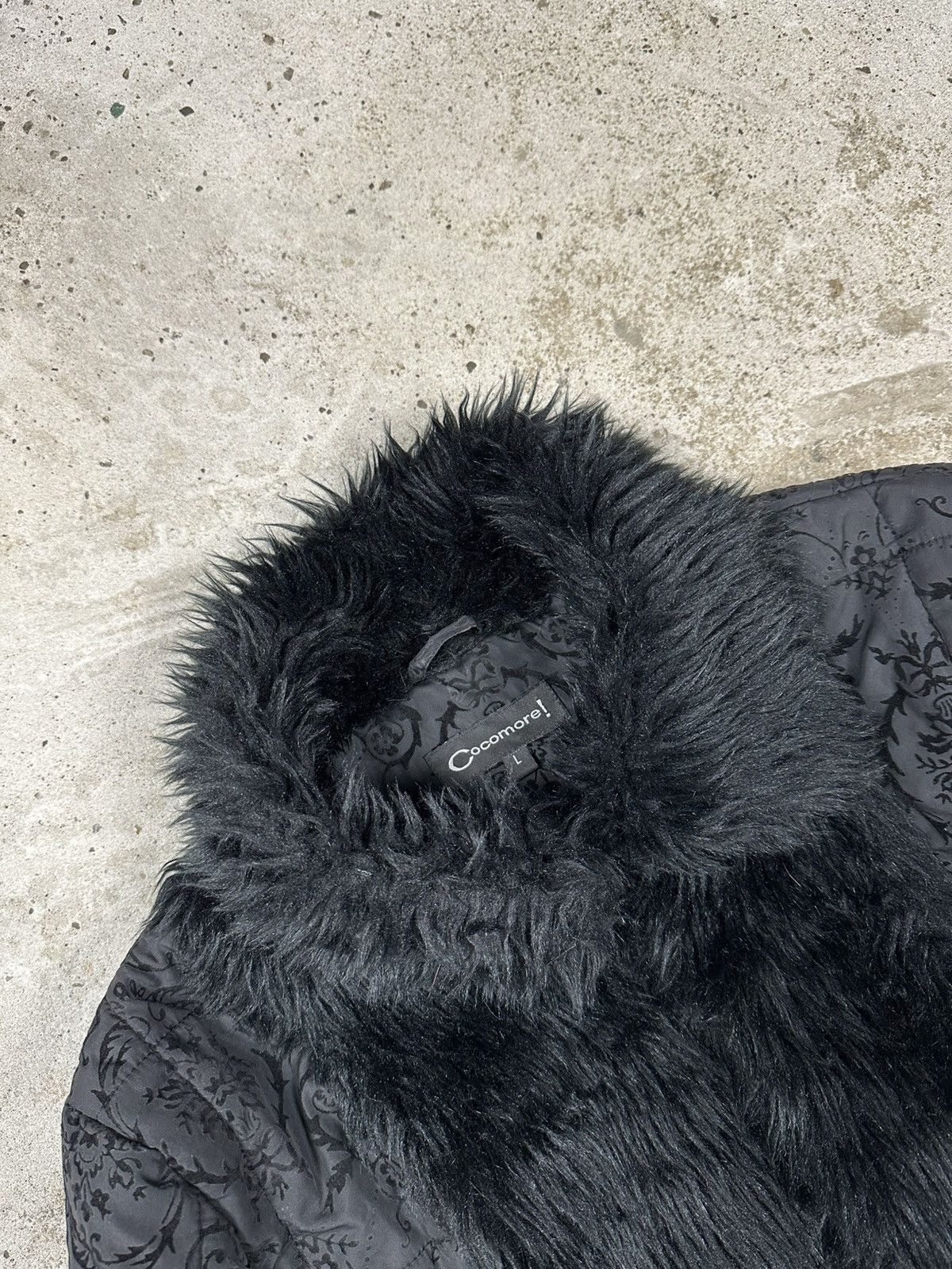 If Six Was Nine × Japanese Brand × Le Grande Bleu (L.G.B.) Vintage Y2K Faux Fur Collar Black Japanese Style Jacket Size US S / EU 44-46 / 1 - 6 Thumbnail