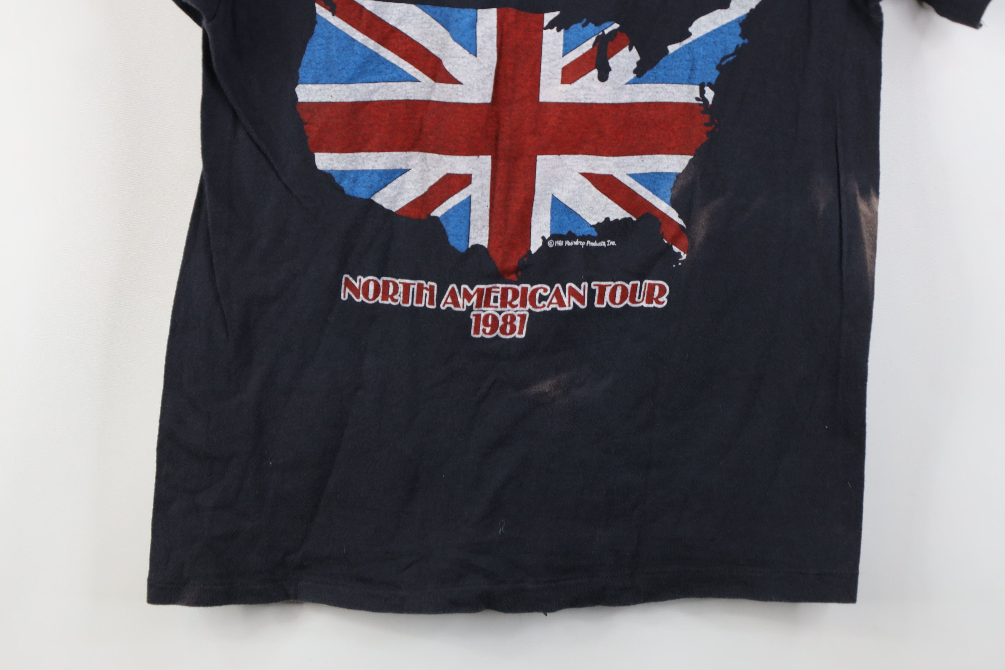 Vintage Vintage 80s American Tour The Rolling Stones Band T-Shirt Size US M / EU 48-50 / 2 - 16 Thumbnail