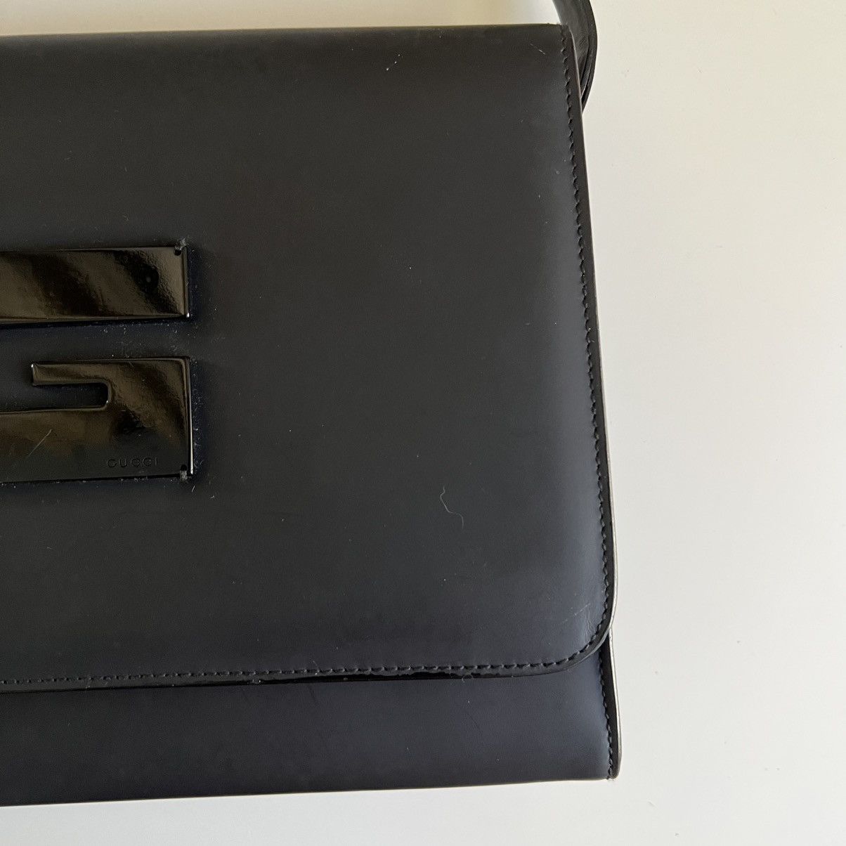 Gucci Gucci Vintage enamel shoulder black bag Size ONE SIZE - 3 Thumbnail