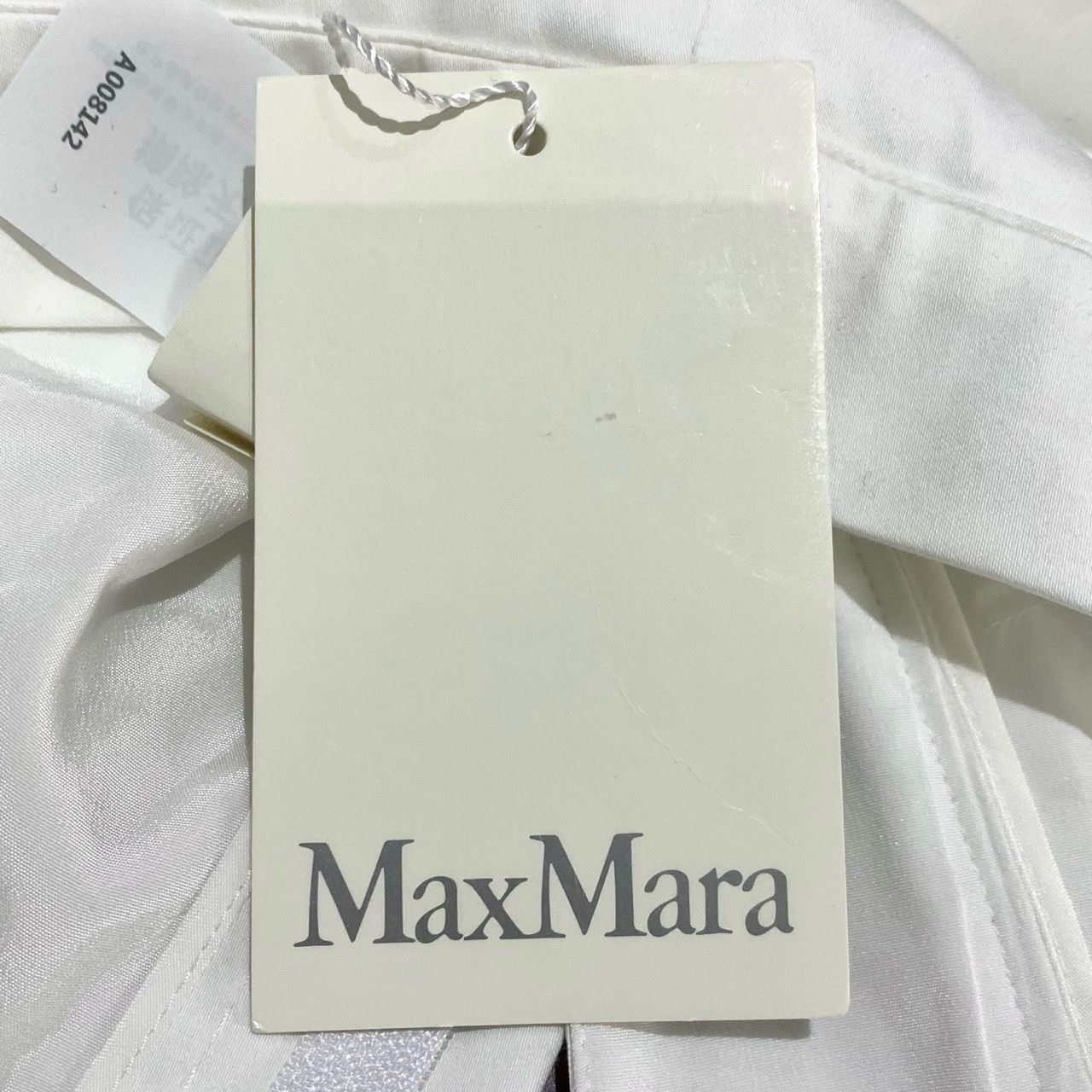 Max Mara [Maxmara] Mid-Rise Straight-Leg Trousers 44 White Size 30" / US 8 / IT 44 - 4 Thumbnail