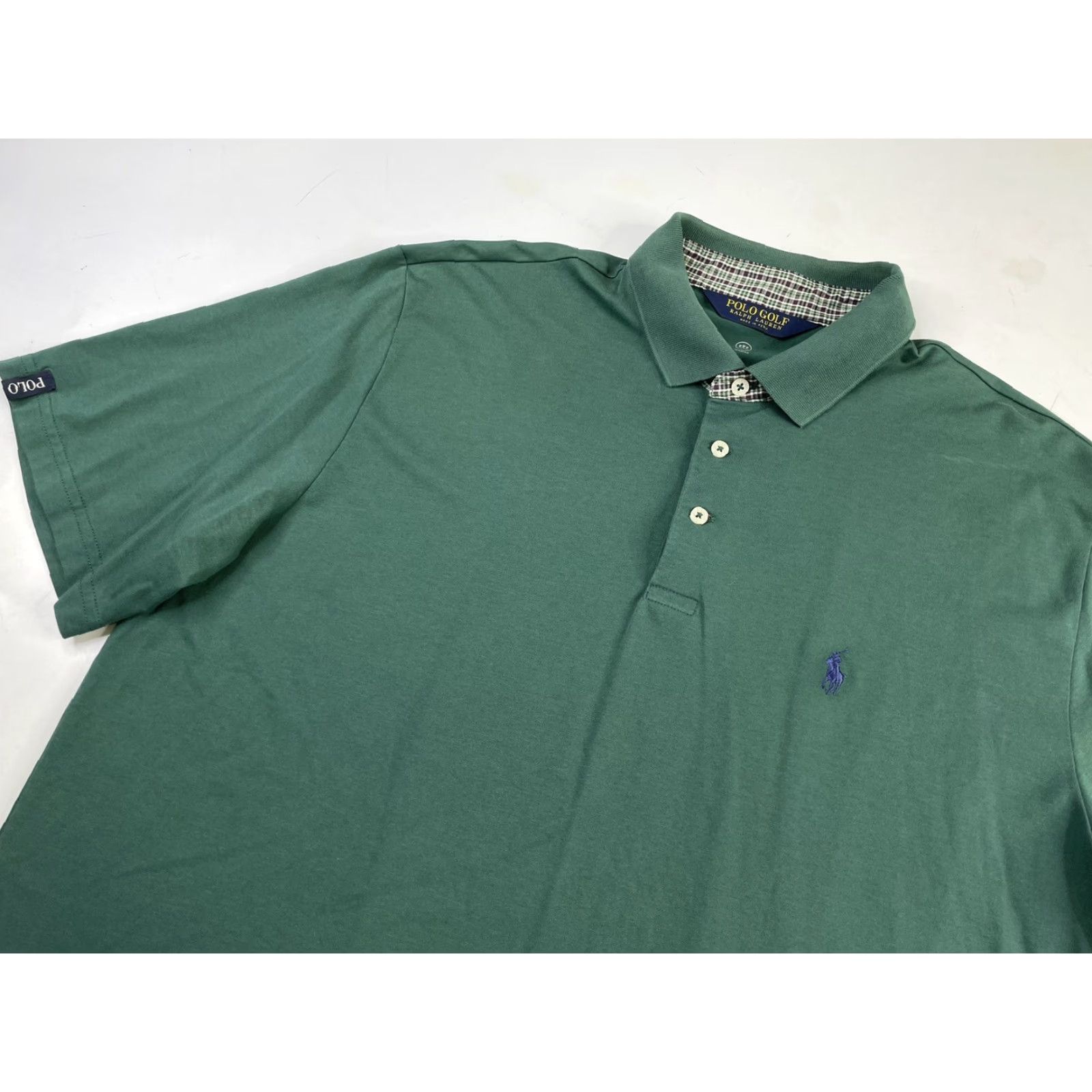 Ralph Lauren Polo Golf Ralph Lauren Mens Polo Shirt Short Sleeve Wicking Green Size L Blue Cotton Blend Regular Golf Size US L / EU 52-54 / 3 - 2 Thumbnail