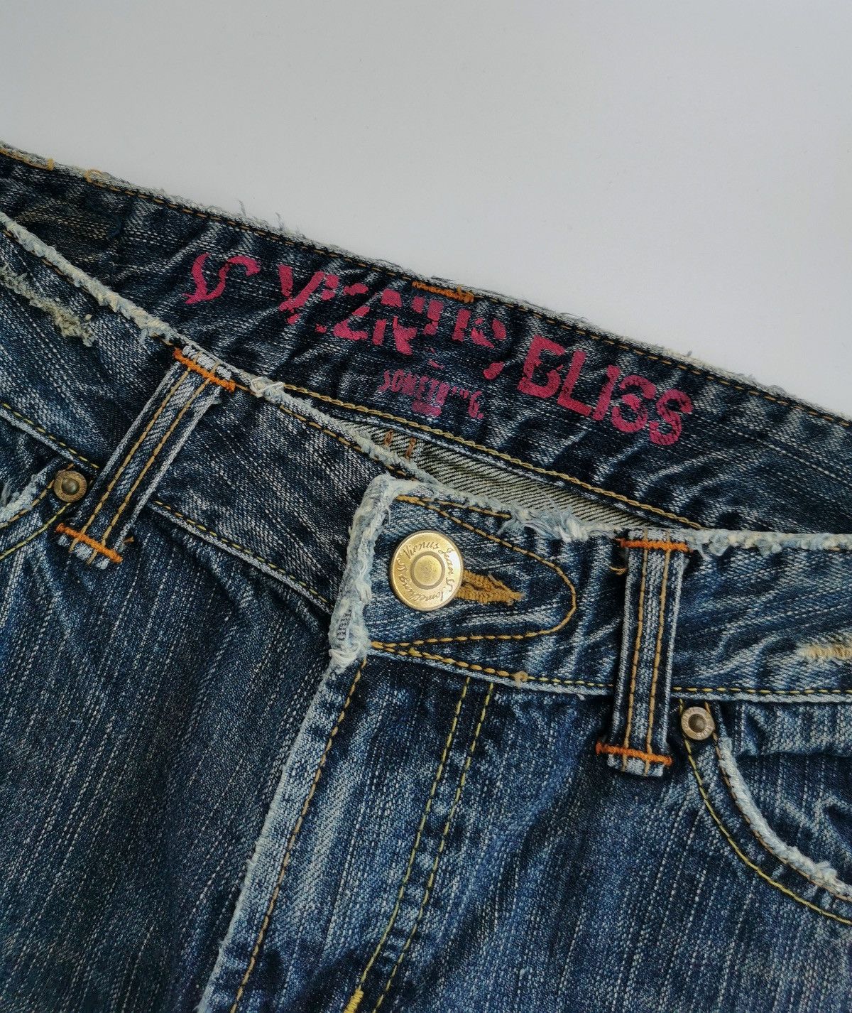 Edwin Bootcut Edwin Something Vienus Distressed Denim Jeans Size 30" / US 8 / IT 44 - 4 Thumbnail