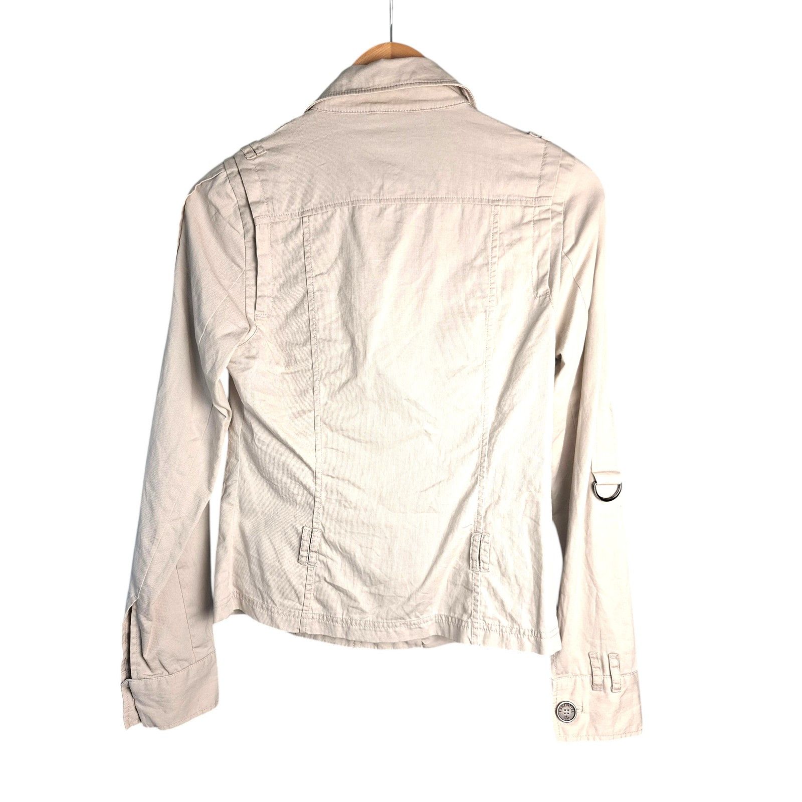 Essentiel Antwerp ESSENTIEL ANTWERP Linen Blend Safari Utility Jacket Beige Size S / US 4 / IT 40 - 6 Thumbnail
