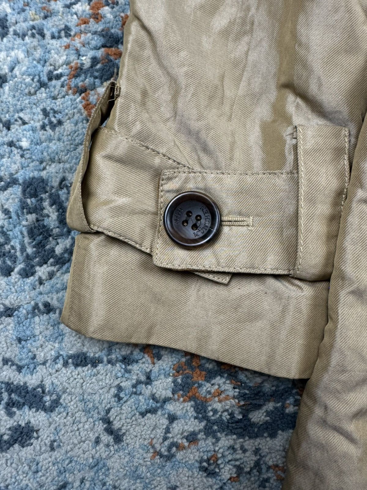 Designer × MCM × Vintage Vintage 90s MCM metal fiber long trench coat with belt Size S / US 4 / IT 40 - 8 Thumbnail