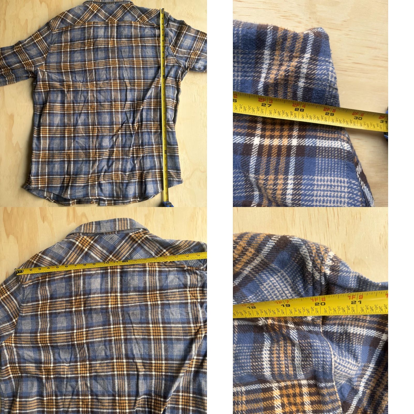 Lee Lee Shirt Mens 2XL Blue Plaid Flannel Long Sleeve Button Up Casual Workwear Size US XXL / EU 58 / 5 - 8 Thumbnail