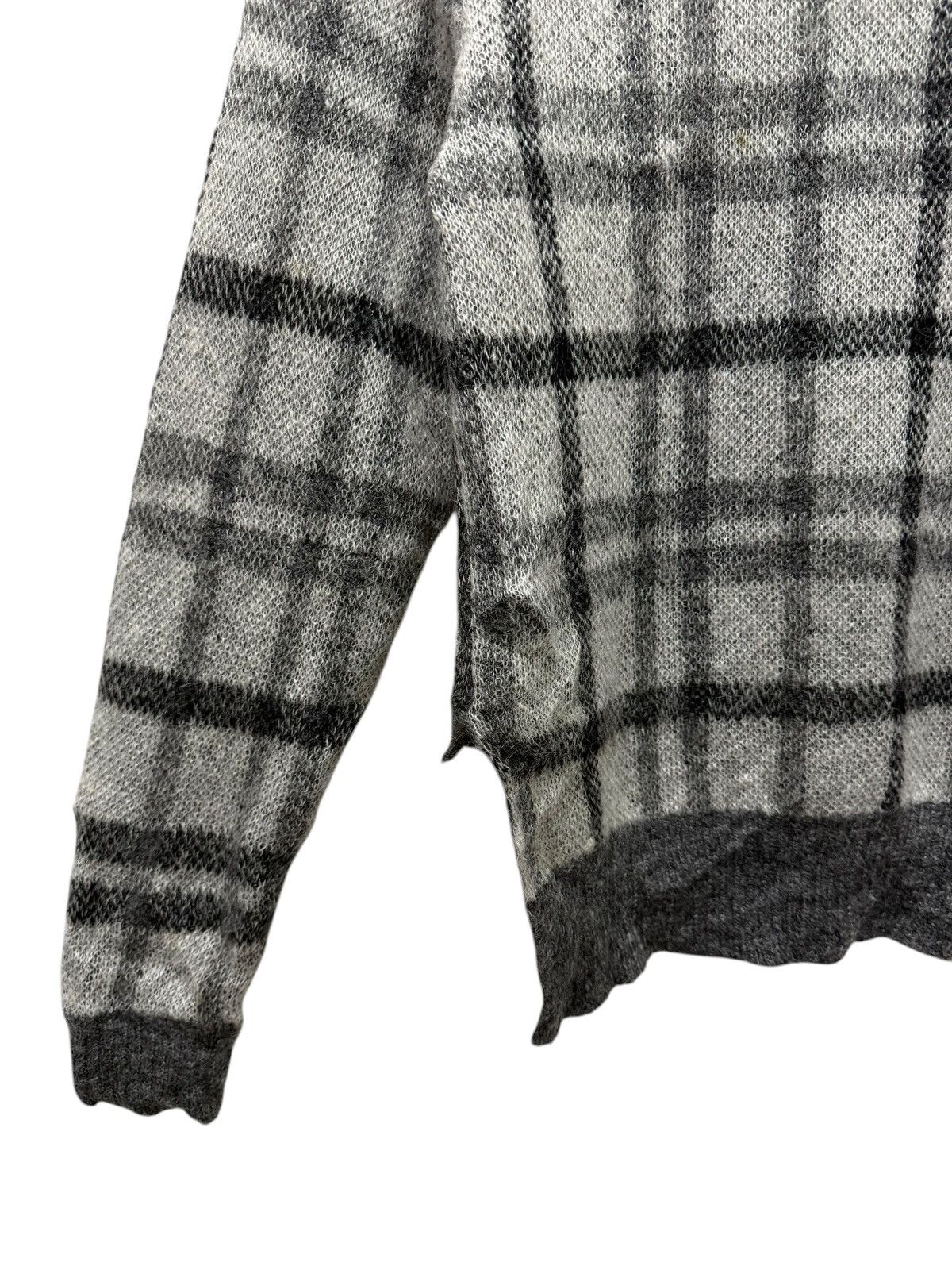 Aran Isles Knitwear Vintage Furfur Crewneck Plaid Knitwear Sweater Jumper Size XS / US 0-2 / IT 36-38 - 3 Thumbnail