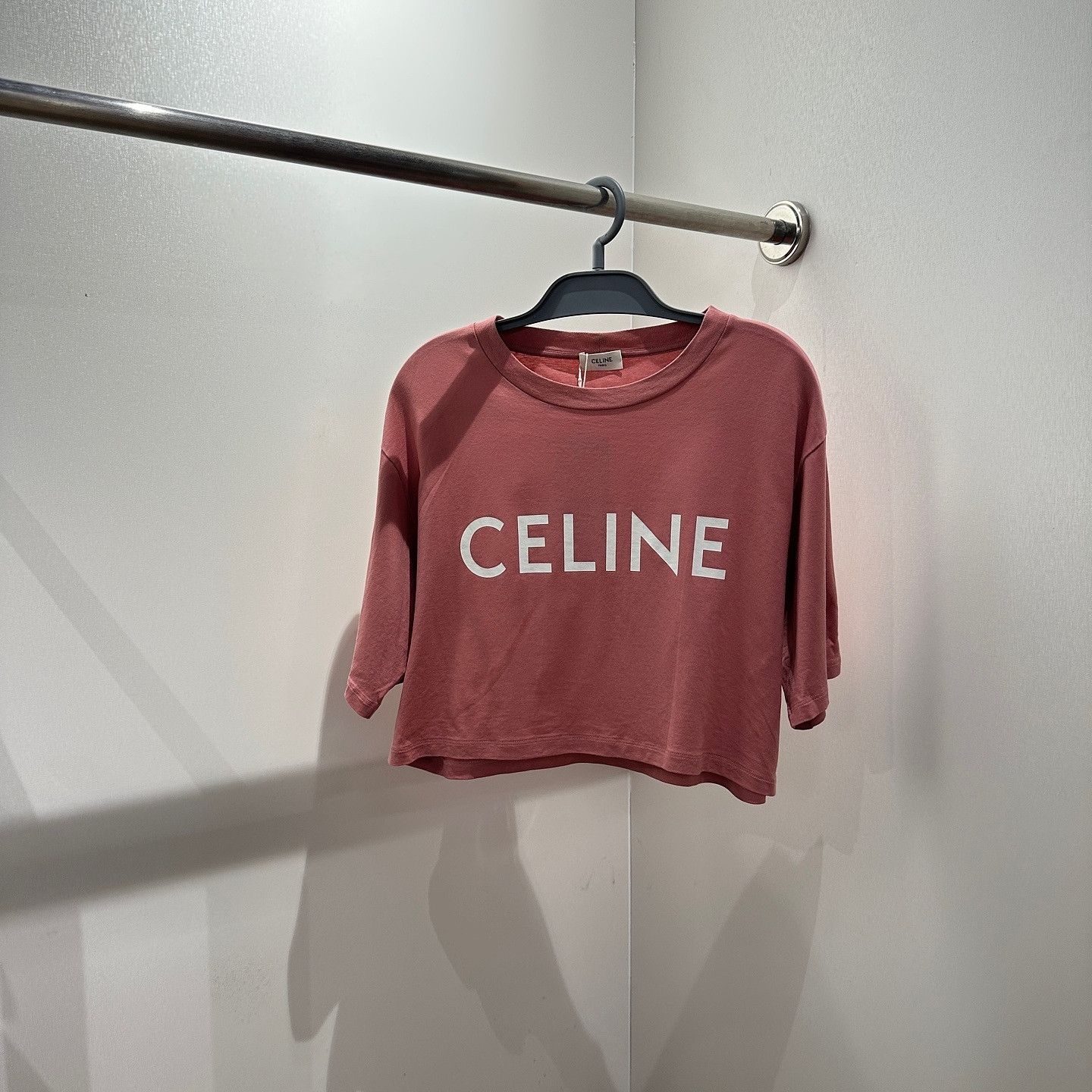 Celine Celine Pink Logo T-Shirt Size S Size S / US 4 / IT 40 - 1 Thumbnail