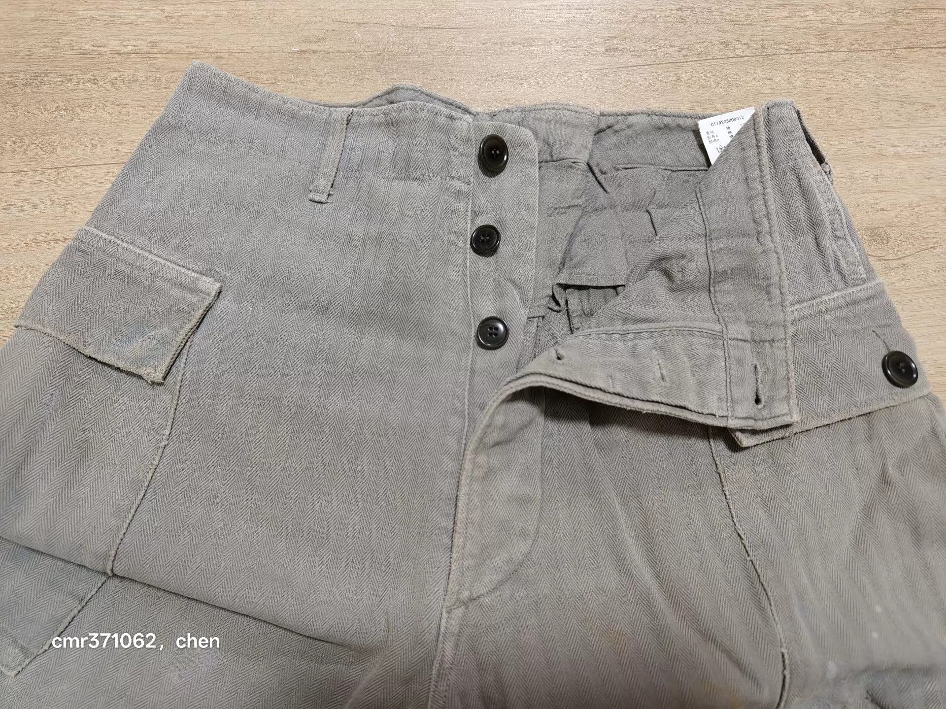 Visvim visvim 19AW Vet Shorts Grey 1 Used Distressed Ink Splatter Size US 30 / EU 46 - 4 Thumbnail