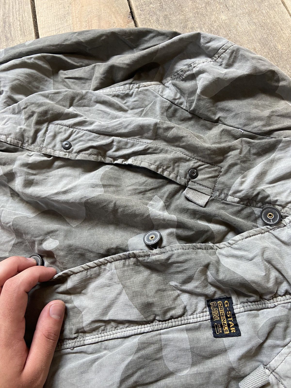 G STAR RAW Camo multi-pocket jacket y2k