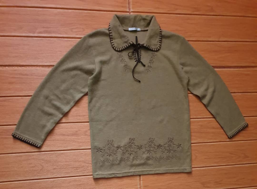 Japanese Brand Garconne embroidery beige colour Shirt Size M / US 6-8 / IT 42-44 - 4 Thumbnail