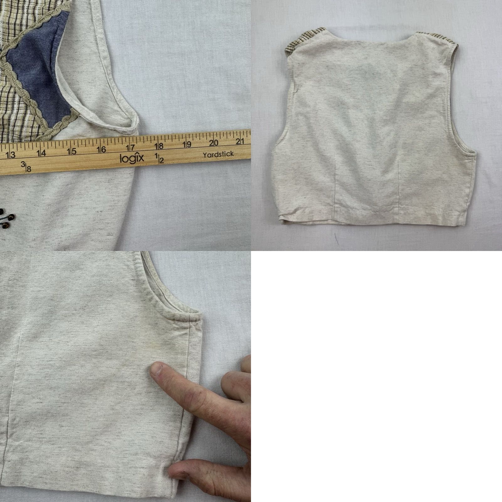 Vintage VINTAGE Geometric Olivia Rose Vest Womens 8M Button-Up Sleeveless Floral Geometric 80s 90s Womens Size M / US 6-8 / IT 42-44 - 8 Thumbnail