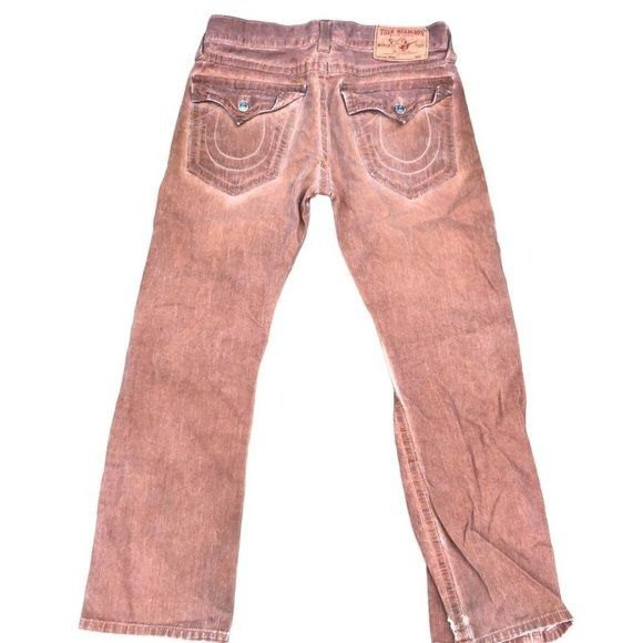 True Religion × Vintage Vintage True Religion Jeans Size 32 RICKY DIRTY ORANGE Size US 32 / EU 48 - 4 Thumbnail