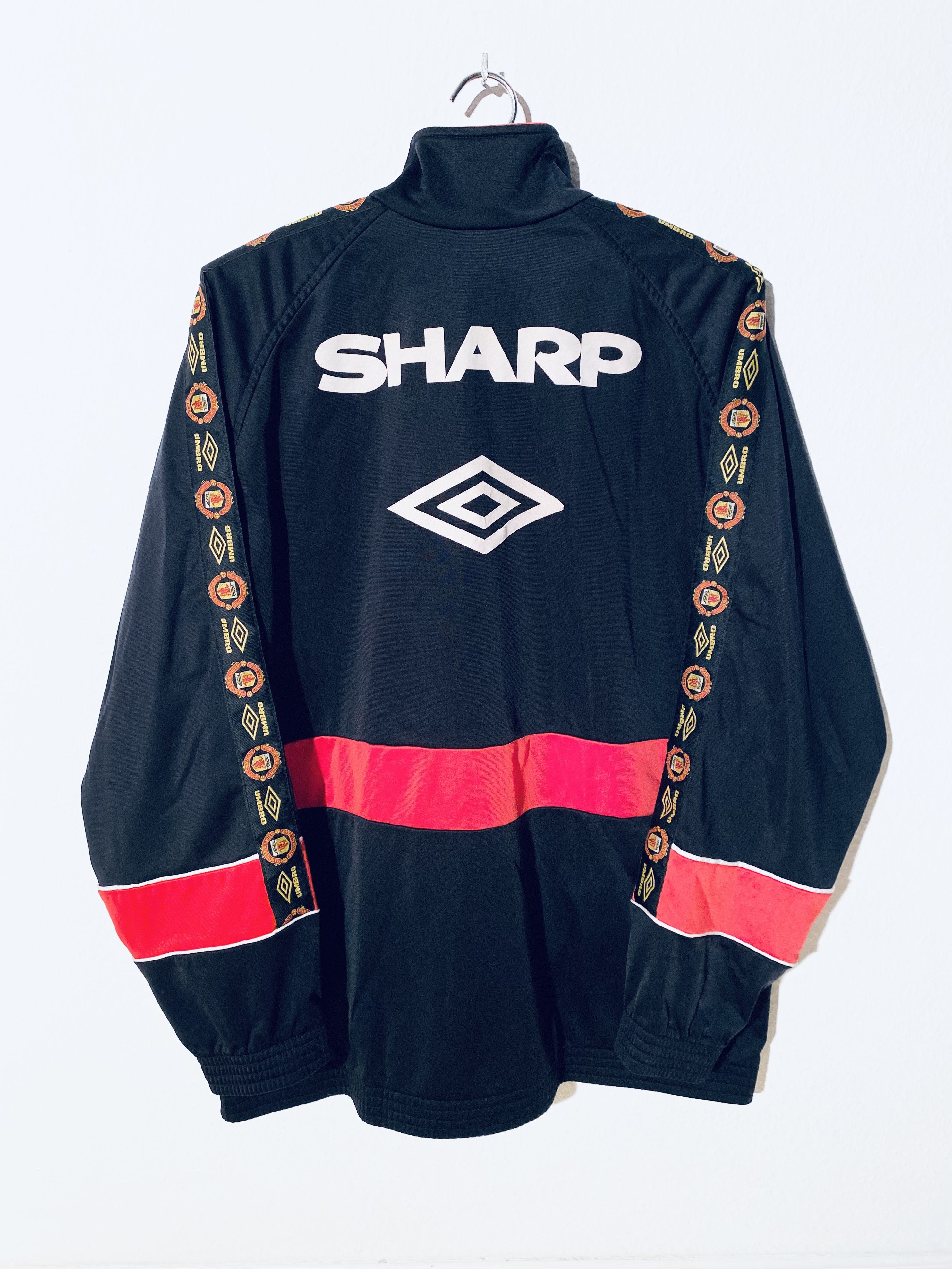 Umbro Manchester United Track / Training Jacket 1997 1998 Size US XXL / EU 58 / 5 - 2 Thumbnail