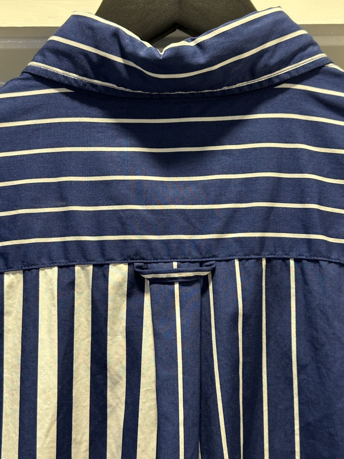 Lacoste Lacoste Blue with White Striped Button Down Size US S / EU 44-46 / 1 - 5 Thumbnail
