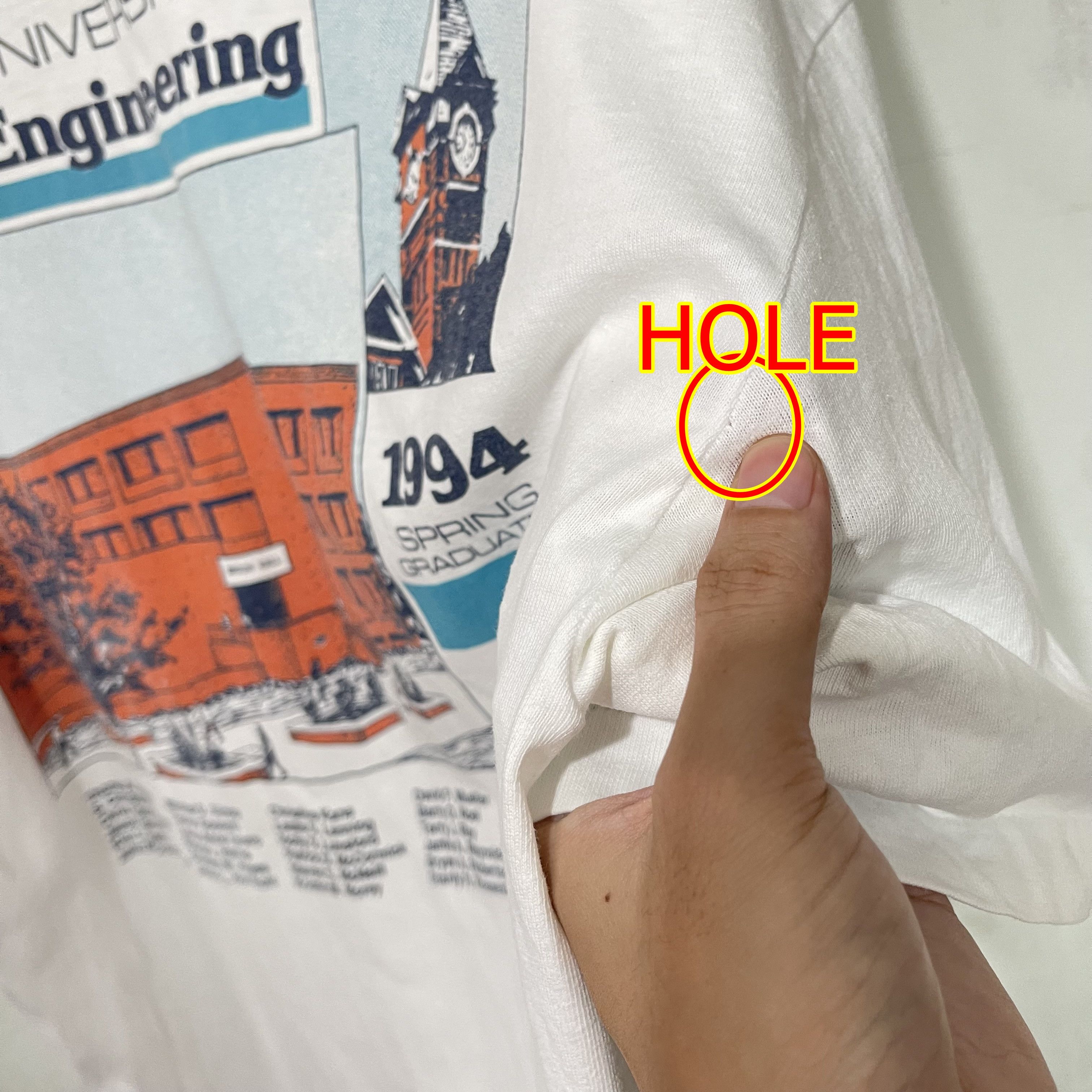 Vintage Vintage 1994 Auburn University Pocket Tee Size US L / EU 52-54 / 3 - 11 Thumbnail