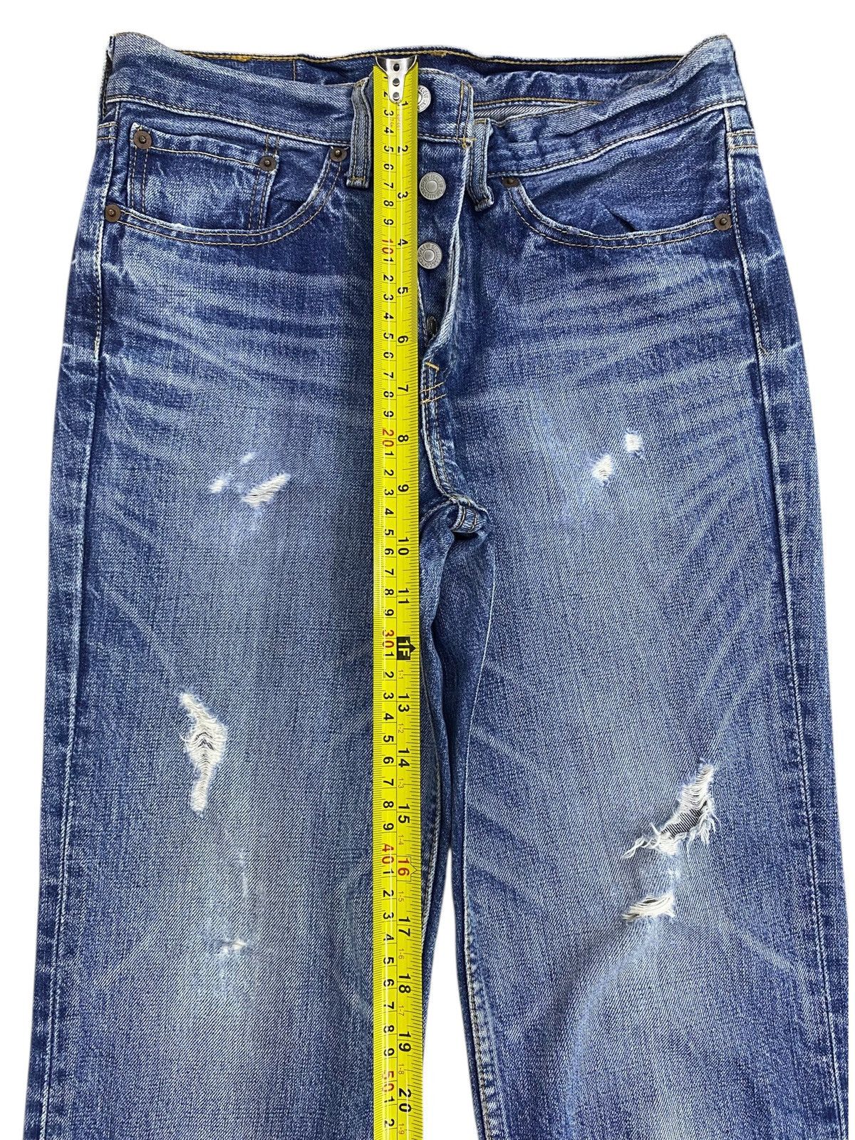 Levi's Levi’s Faded Blue Wash Style Ripped Jeans Size US 28 / EU 44 - 6 Thumbnail