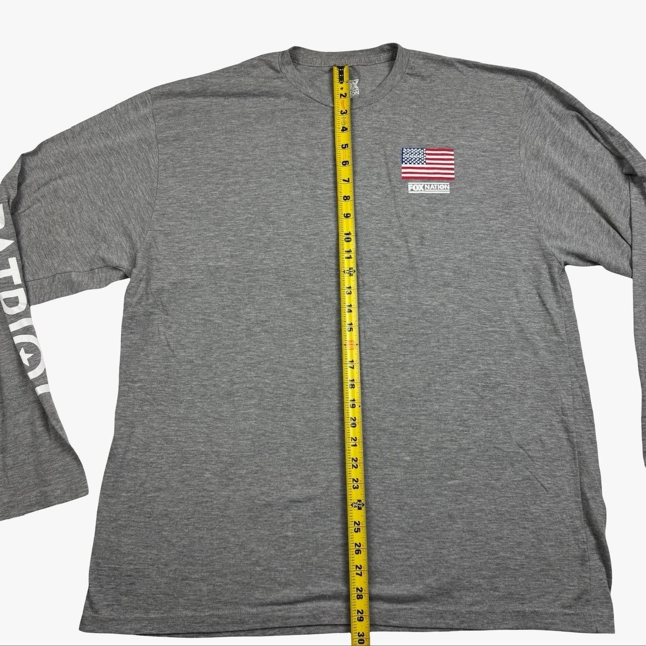 Other Fox Nation Mens Patriot USA Flag L/S T-Shirt Gray • 2XL Size US XXL / EU 58 / 5 - 5 Thumbnail