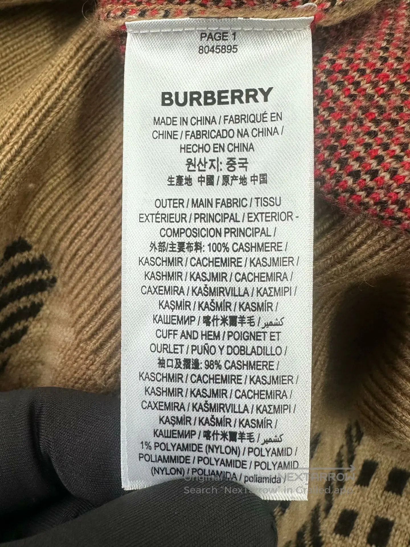 Burberry Burberry Vintage Beige Plaid Cashmere Cardigan Jacket| Size XS / US 0-2 / IT 36-38 - 4 Thumbnail