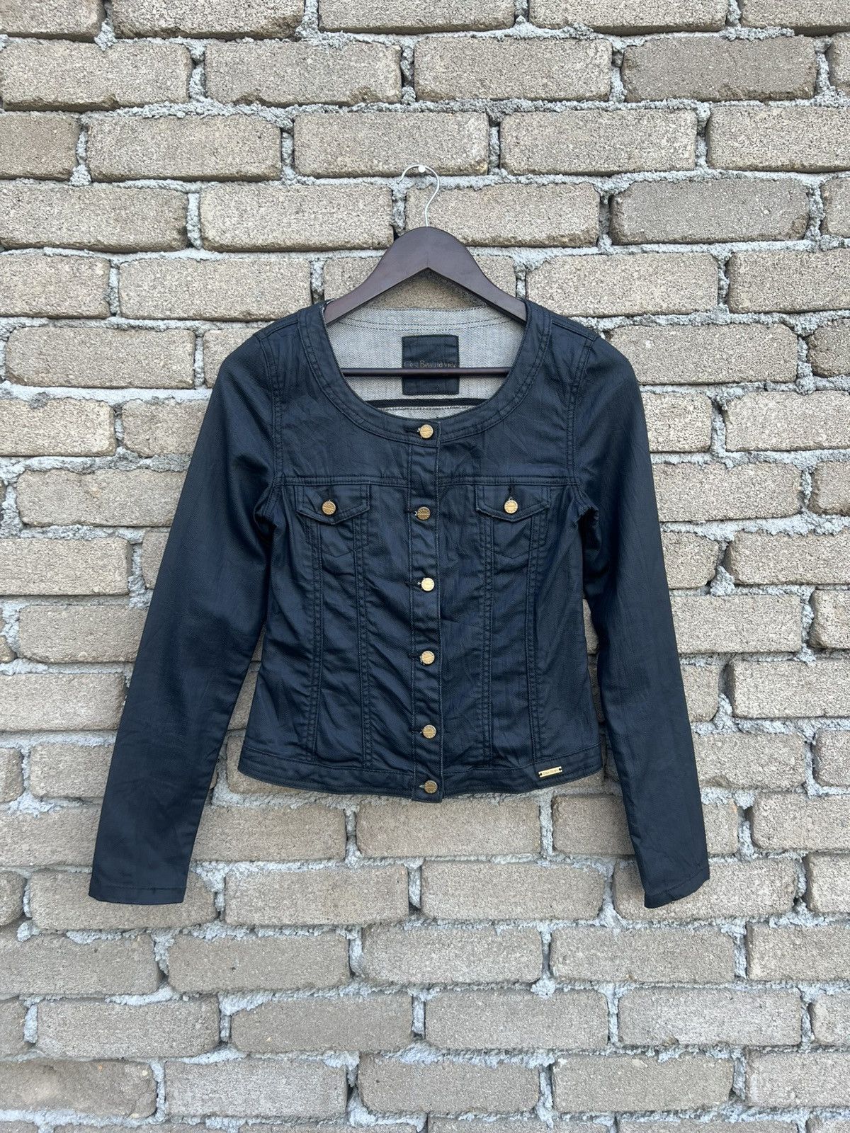 Japanese Brand Cest Beau La Vie Denim Jacket Ladies Size S / US 4 / IT 40 - 2 Thumbnail