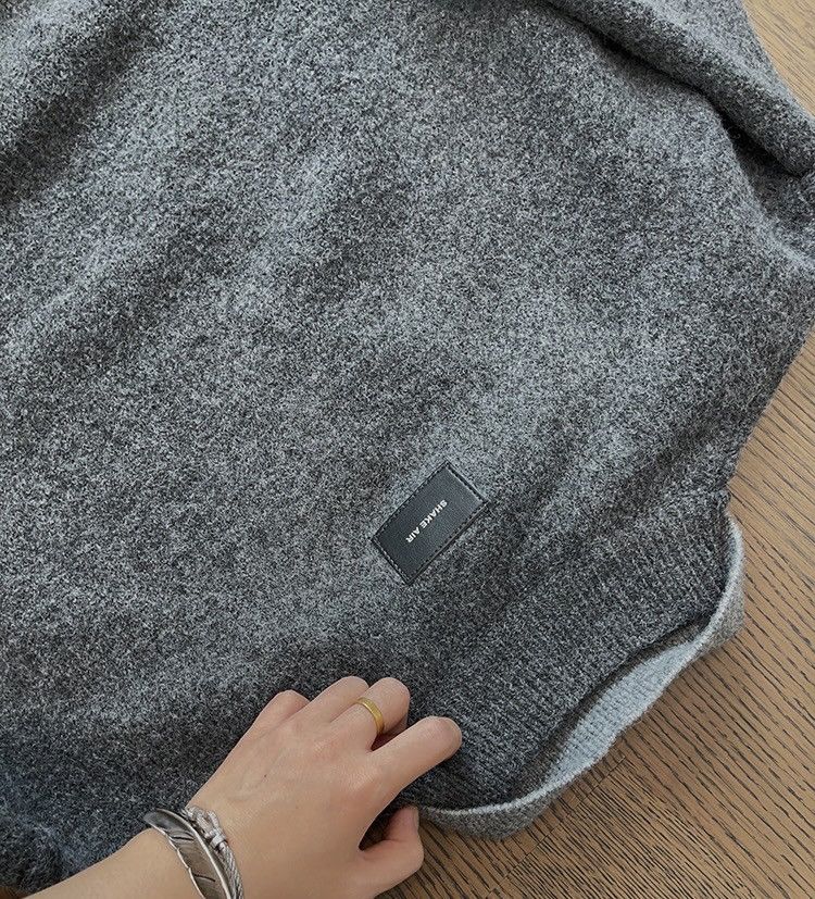 Japanese Brand × Vintage Cleanfit retro double layer effect polo sweater knitwear Size US M / EU 48-50 / 2 - 7 Thumbnail
