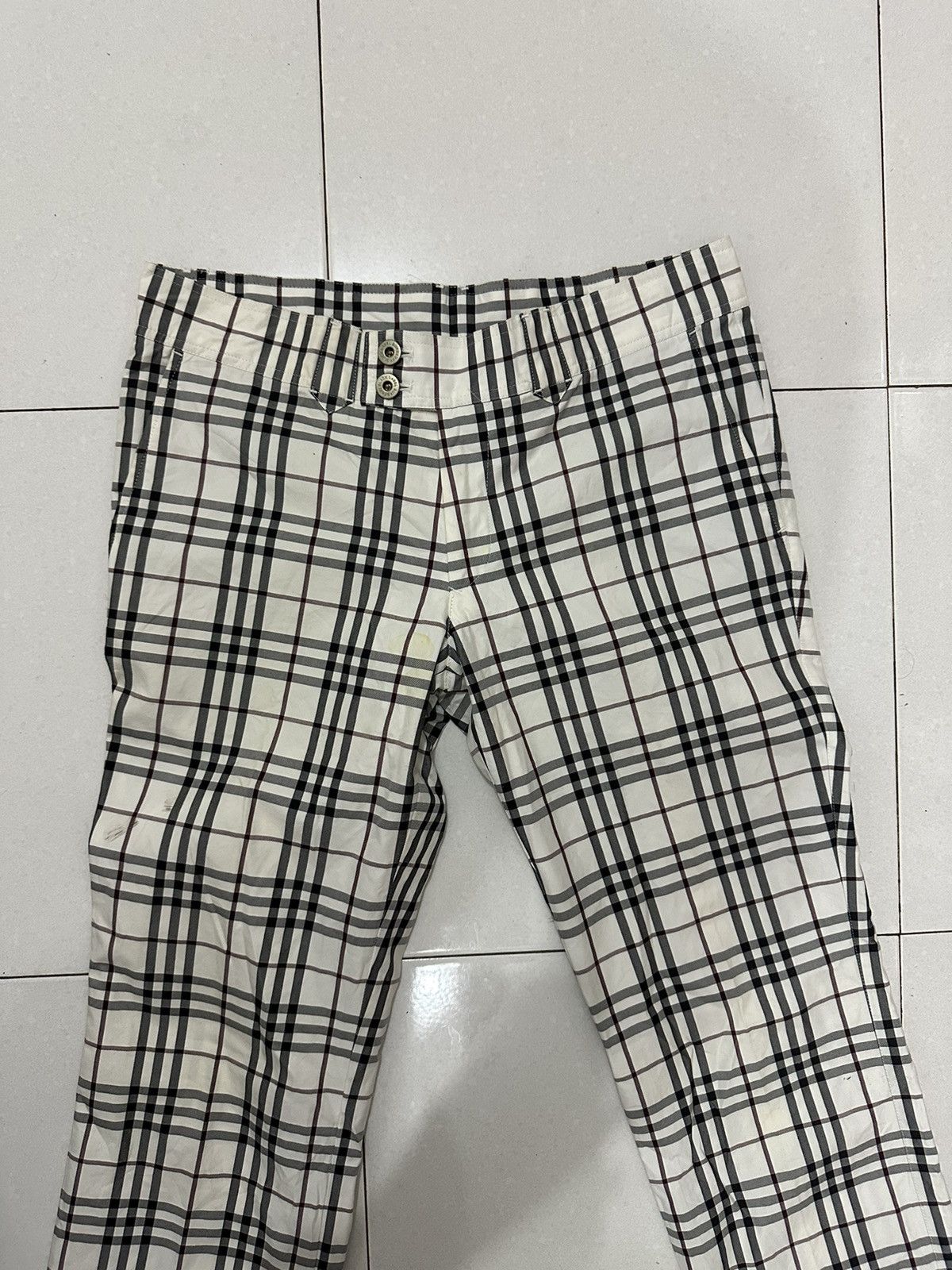 Burberry × Vintage Burberry Nova Check Pants Size 33 Size US 33 - 5 Thumbnail