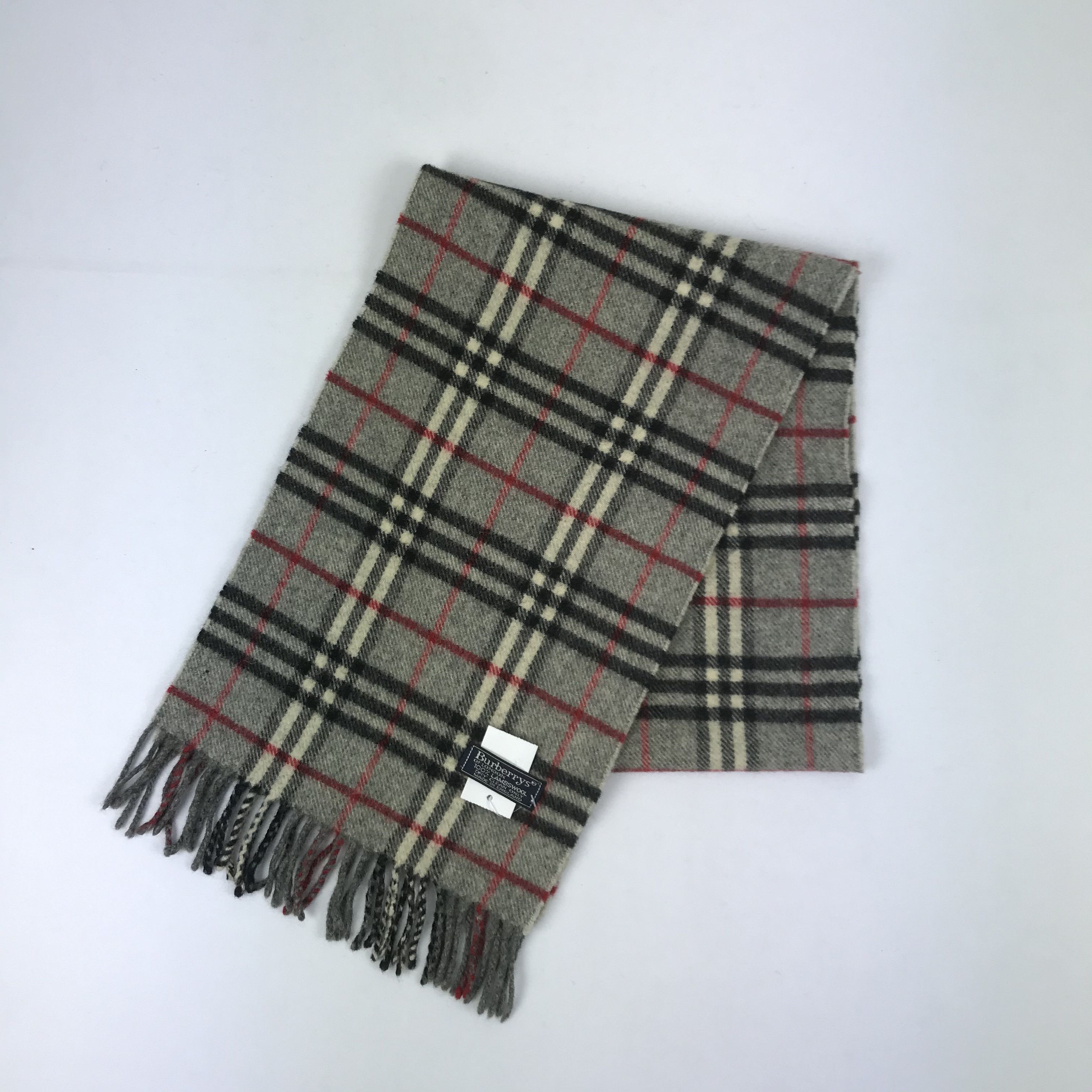 Burberry × Vintage Vintage Burberry Scarf Muffler Wool Cashmere Scarves Size ONE SIZE - 3 Thumbnail