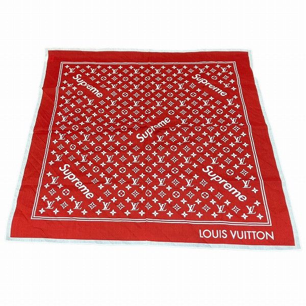 Louis Vuitton x Supreme モノグラムバンダナ Supreme x Louis Vuitton Monogram Bandana Red - SS17 - US