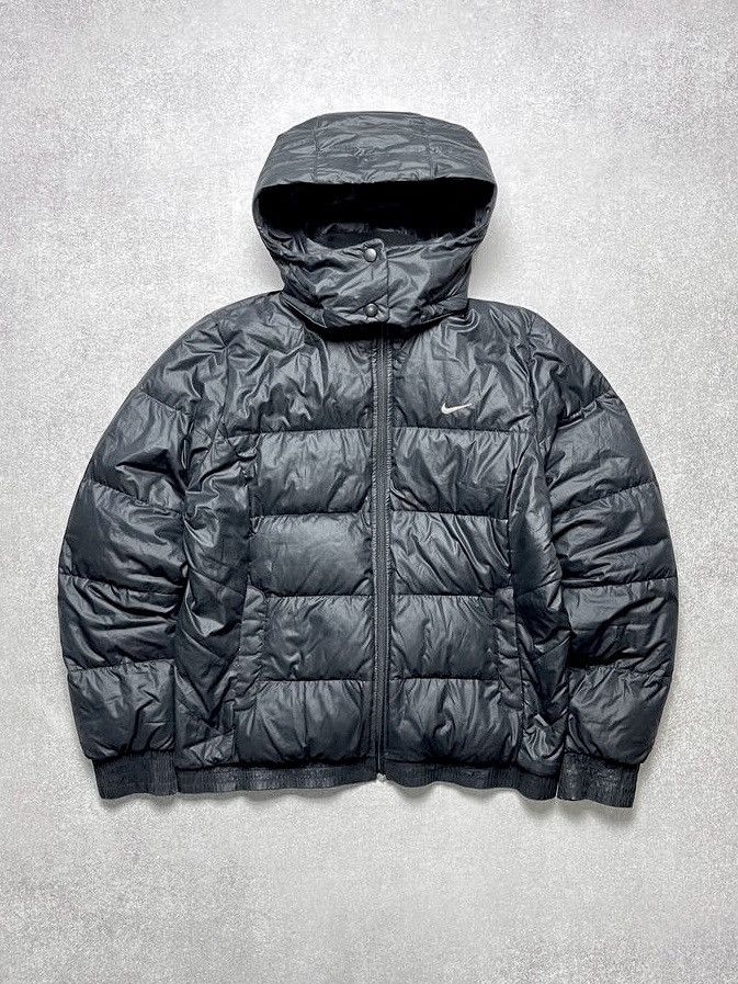 Nike Vintage Nike Swoosh Down Puffer Jacket Y2K XL Size US XL / EU 56 / 4 - 1 Thumbnail
