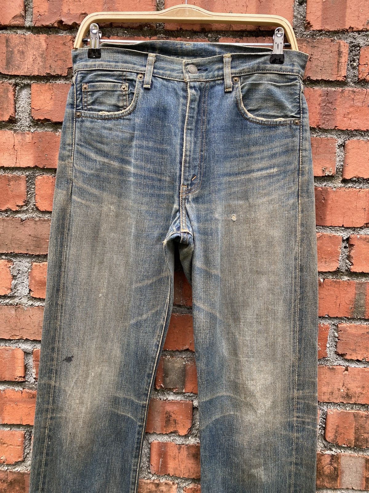 Levi's Vintage Clothing W31x35 Vintage levi's 502 redline big E made in JAPAN Size US 31 - 4 Thumbnail