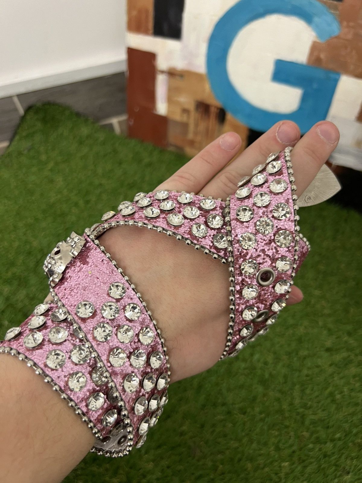 Hysteric Glamour Vintage rhinestones belt bb Simon style Size ONE SIZE - 4 Thumbnail