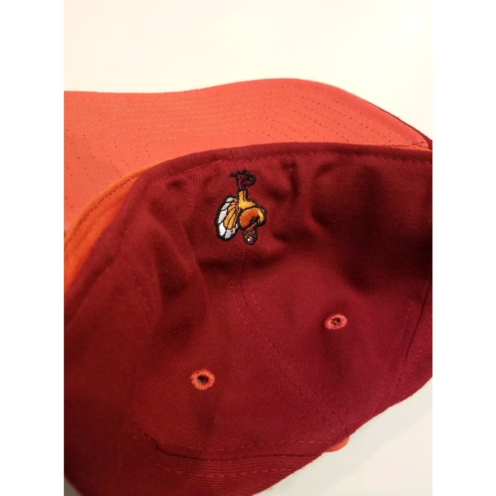New Era VINTAGE Virginia Tech Logo Burgundy FITTED Hat New Era MADE IN USA Mens 7 1/8 Wool blend Size ONE SIZE - 4 Thumbnail